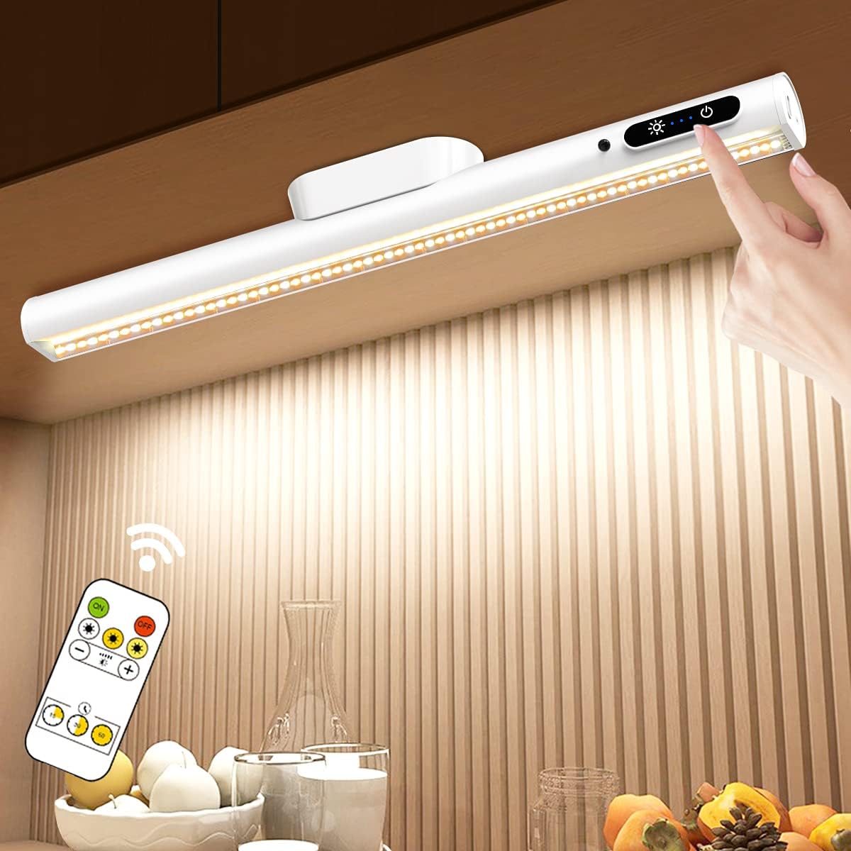 Hapfish Rechargeable Battery Powered Lights, Led Strip Light Bar Battery Operate...