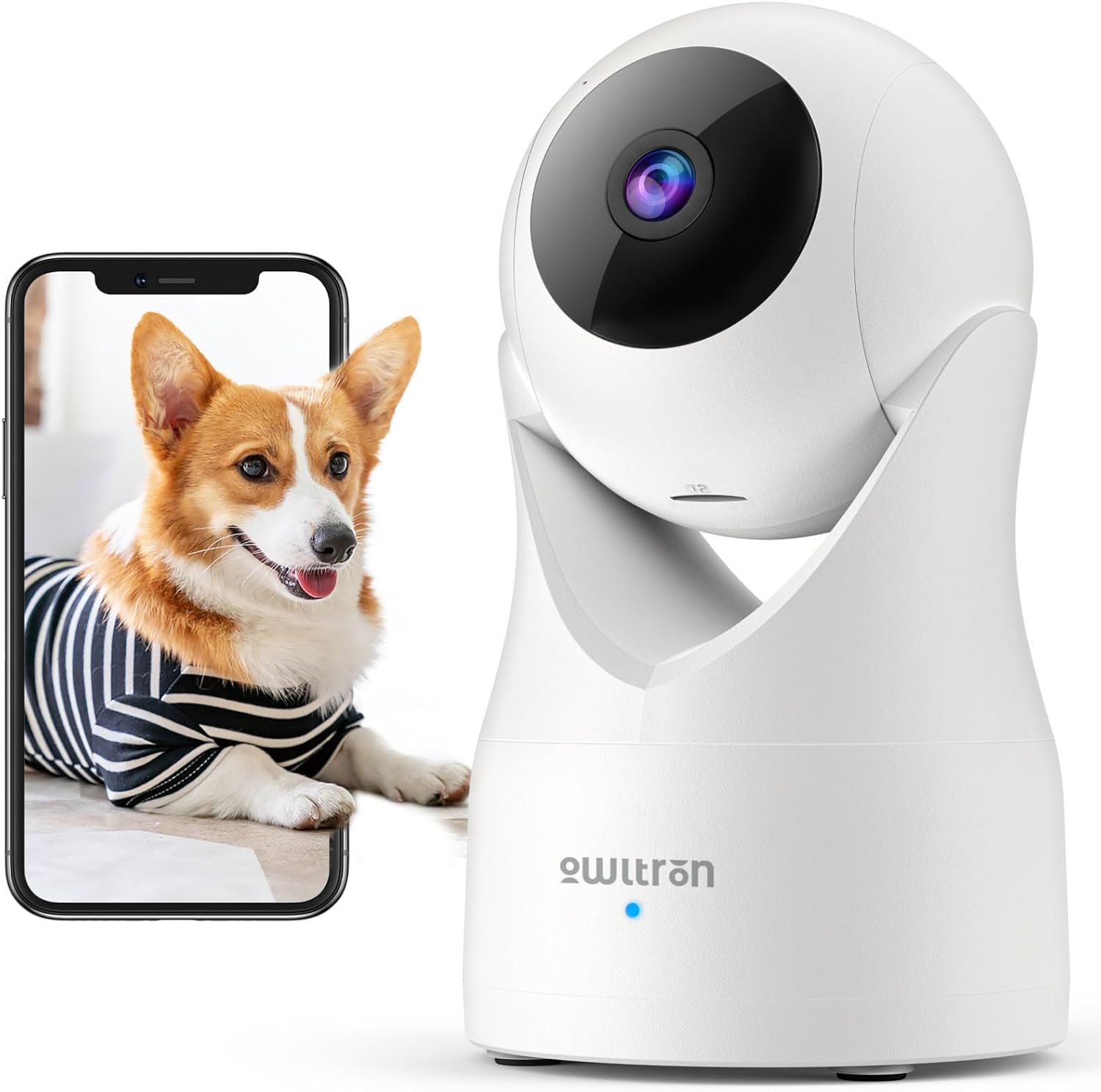 owltron Indoor Security Camera 2K, 360° Cameras for Home Security with Motion De...