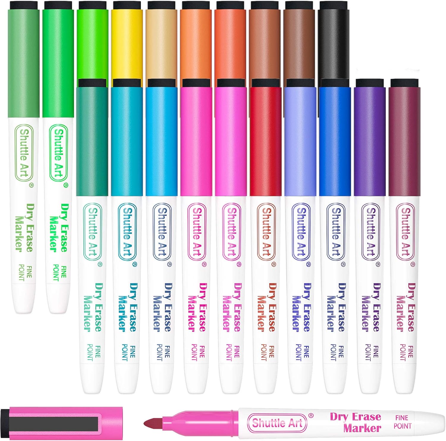 Shuttle Art Magnetic Whiteboard Markers, 20 Pieces...
