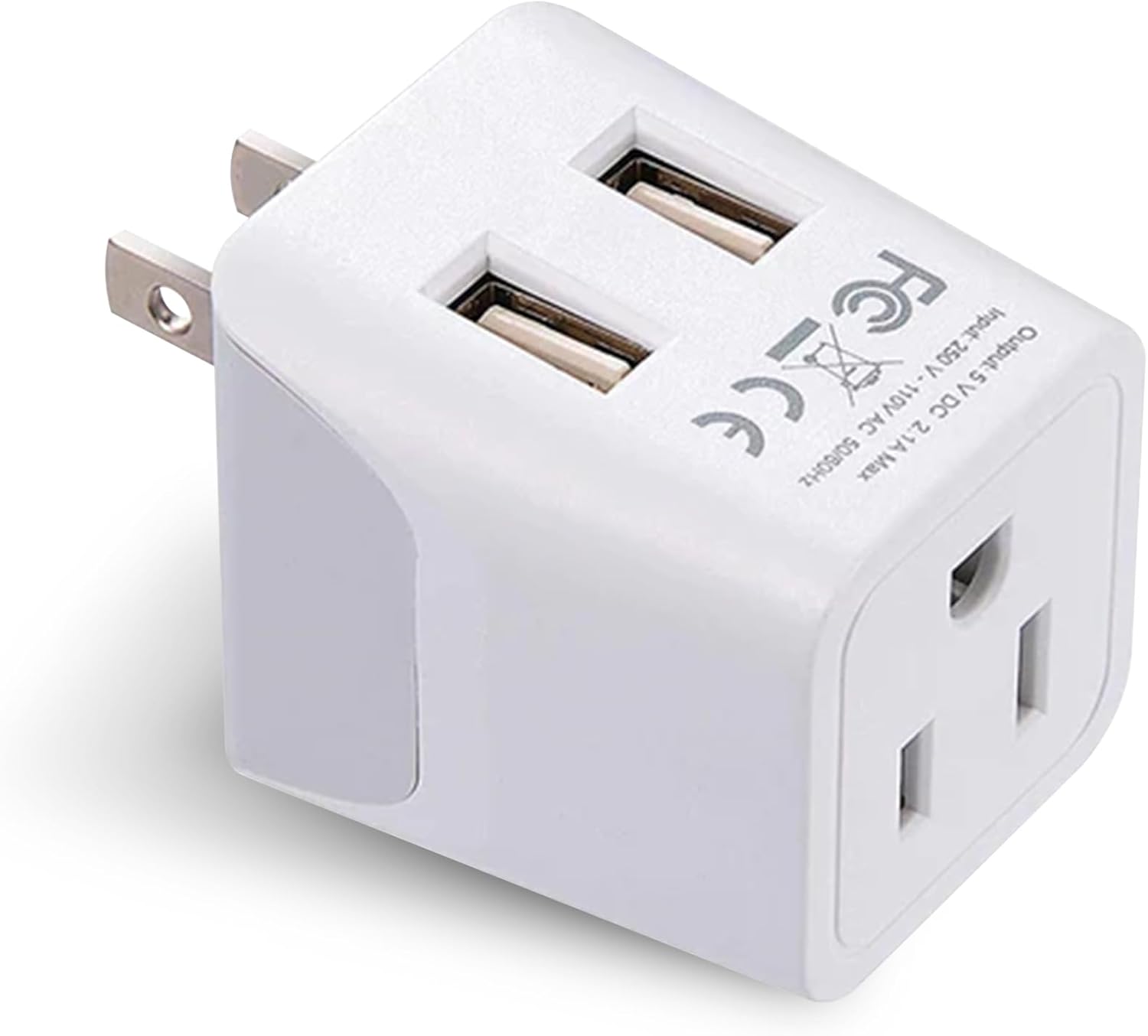 Ceptics Japan, Philippines Travel Adapter Plug with Dual USB - Usa Input - Type...