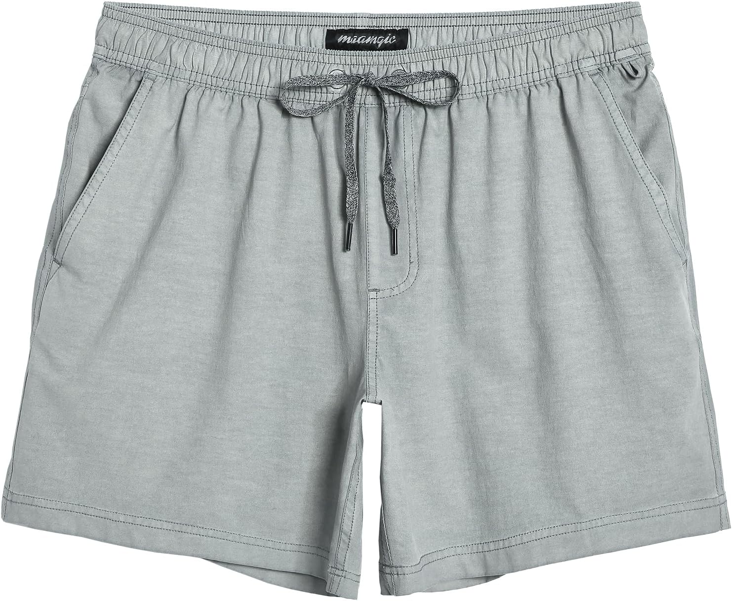 maamgic Men's 5 inch Inseam Shorts Pull-On Relaxed Fit Comfort Stretch Short Sho...