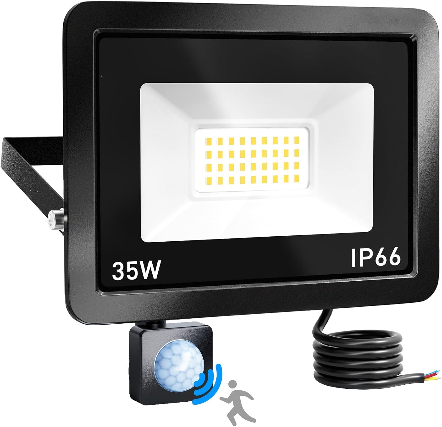 Brightown Security Lights Outdoor Motion Sensor, 35W PIR Sensor Security Light,3...