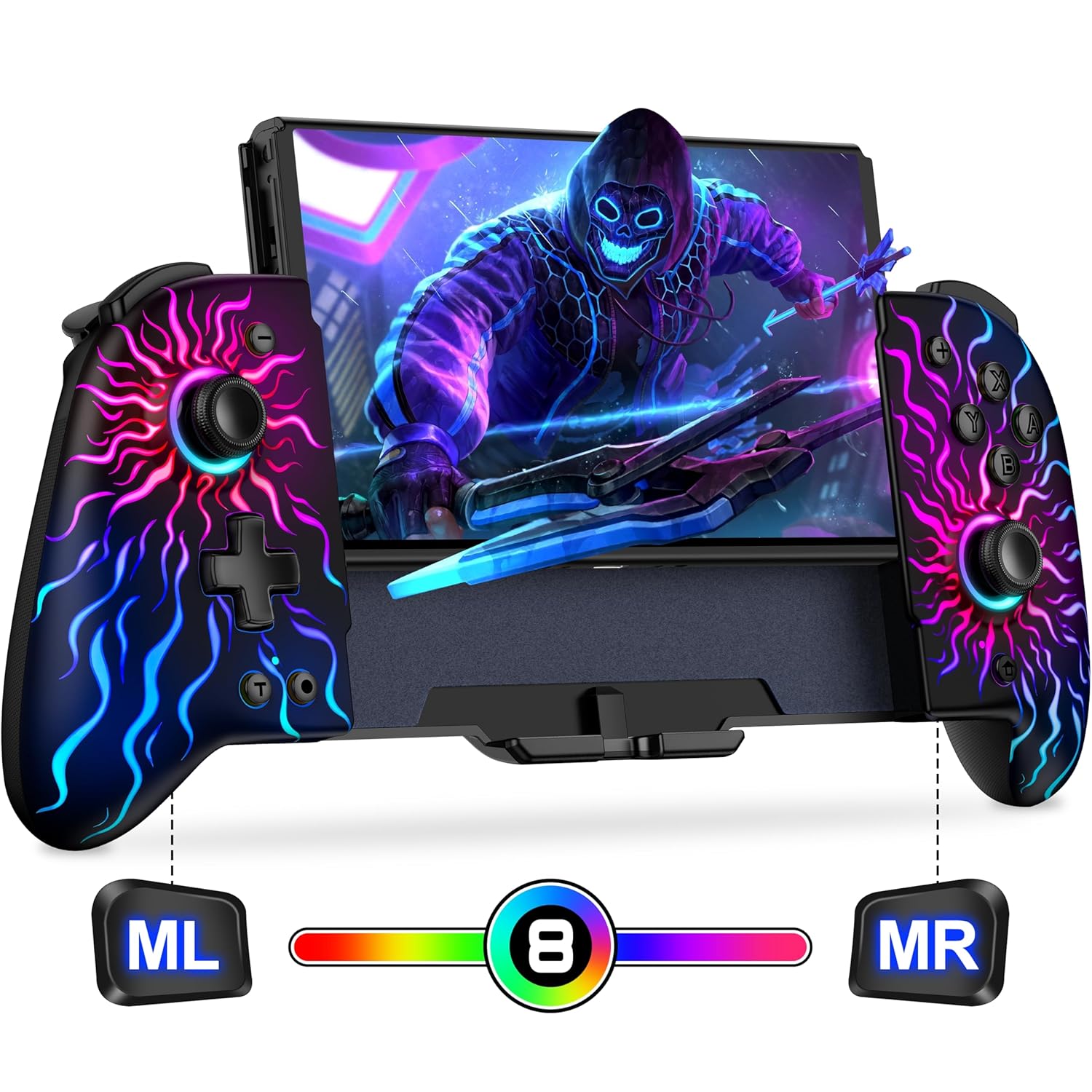 Gammeefy Switch Controllers Hall Effect - Switch Pro Controller for Nintendo - S...