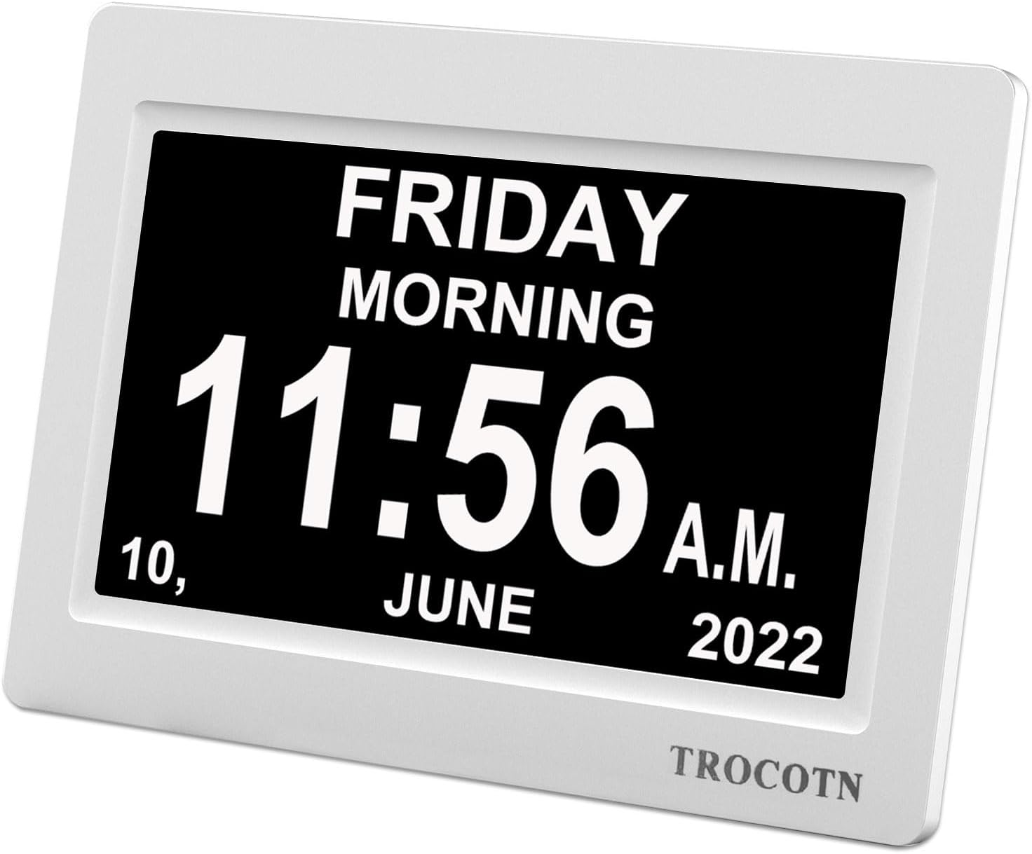 TROCOTN dementia clock, digital clock with date an...