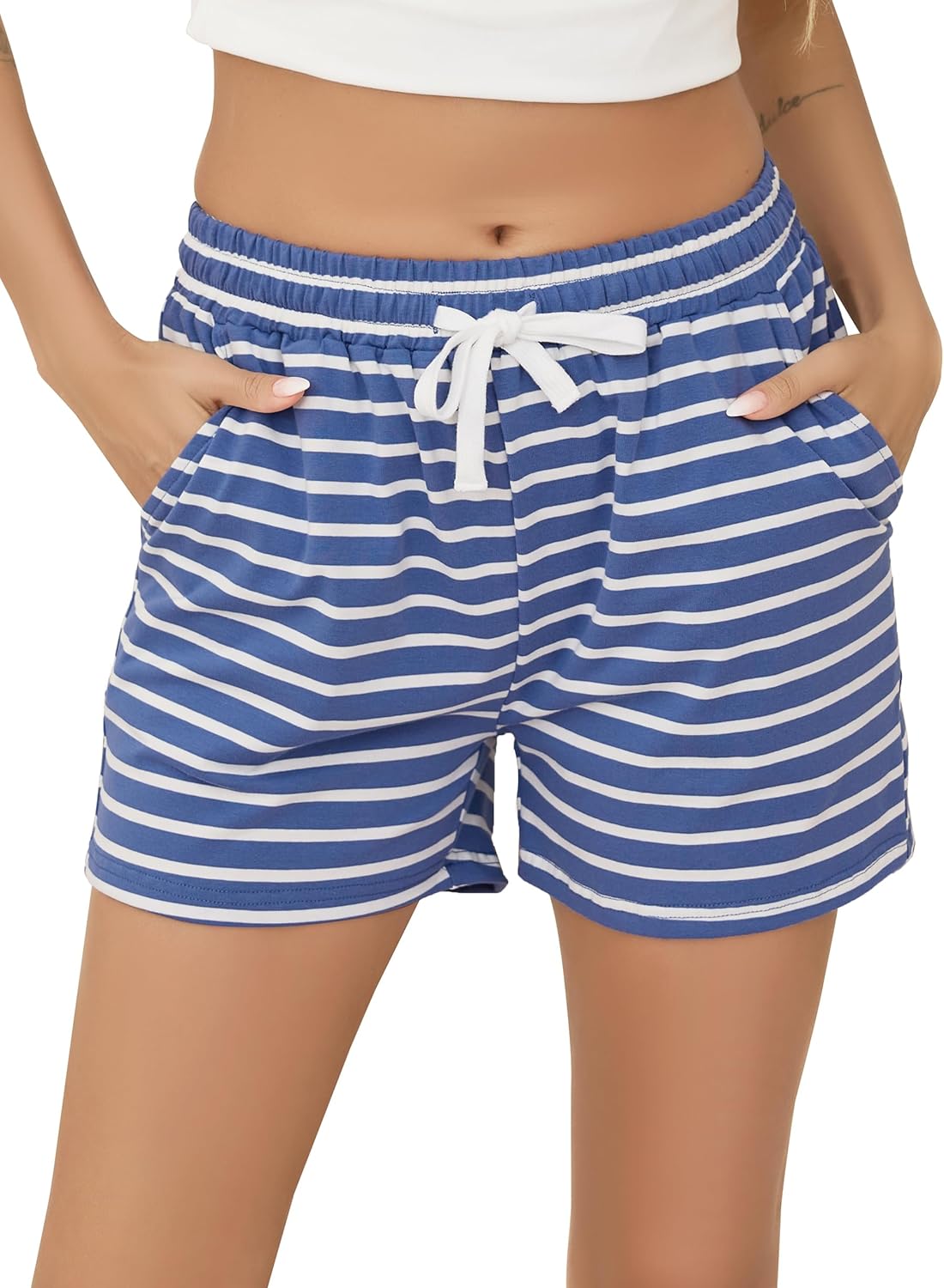 Vlazom Women's Pyjama Shorts, Super Soft Sleeping Bottoms Stylish Lounge Shorts...