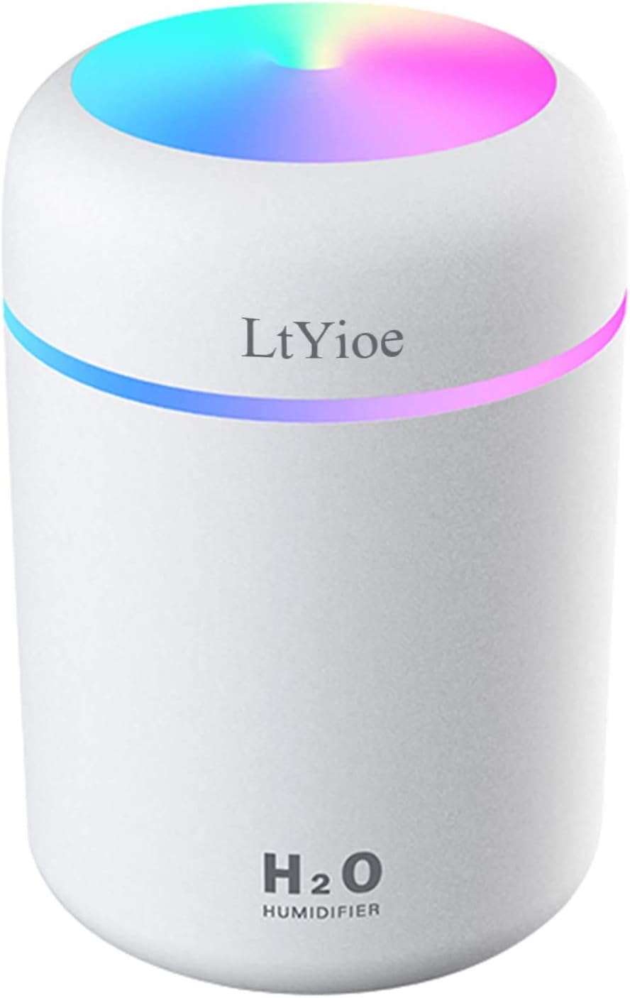 LtYioe Humidifier Portable Mini Humidifiers for Bedroom, Personal Desktop Air Hu...