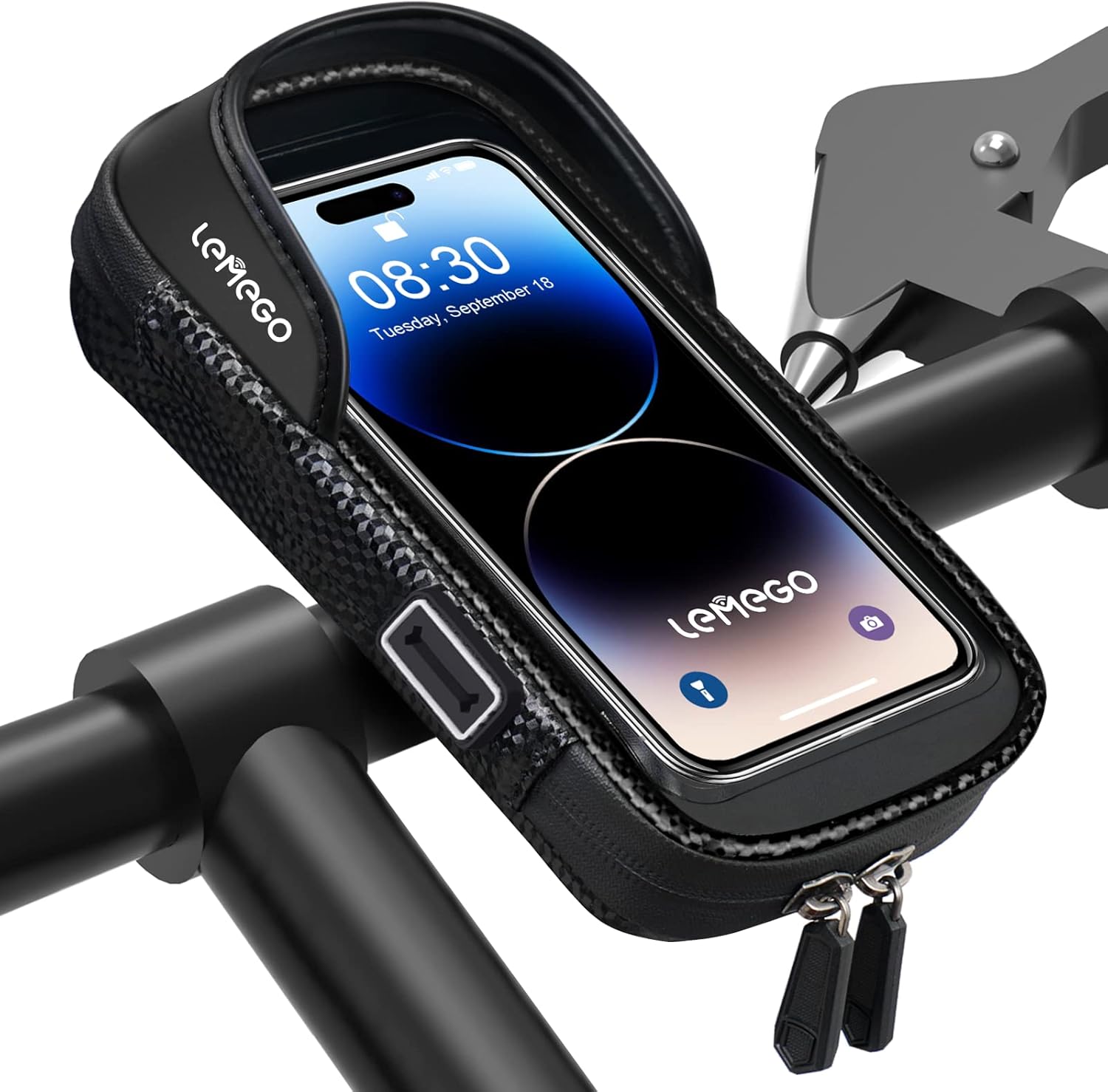 LEMEGO Waterproof Bicycle Phone Holder - Bicycle H...