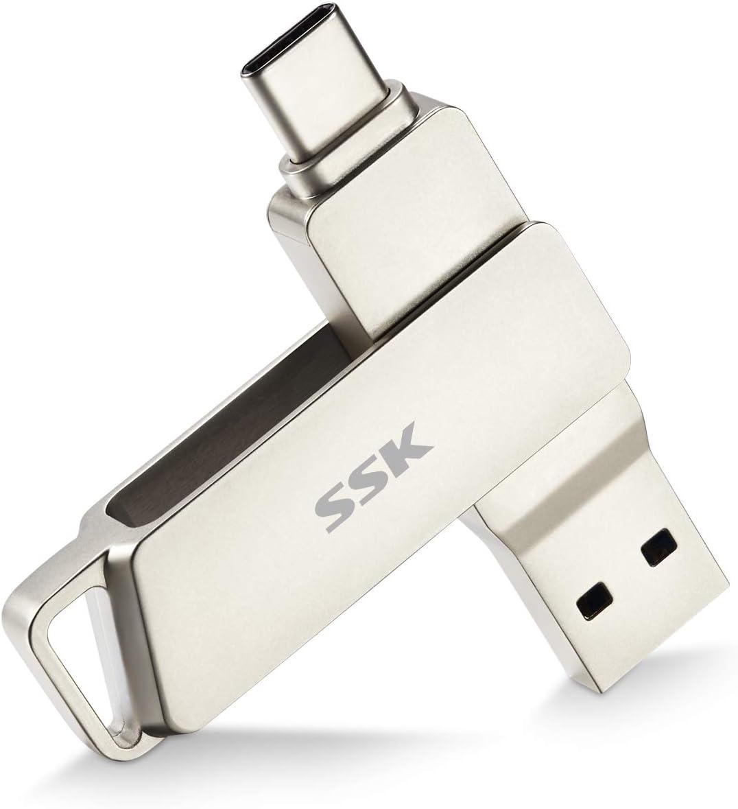 SSK 128GB USB C Flash Drive up to 200MB/s Transfer Speed Dual Connectors 2 in 1...