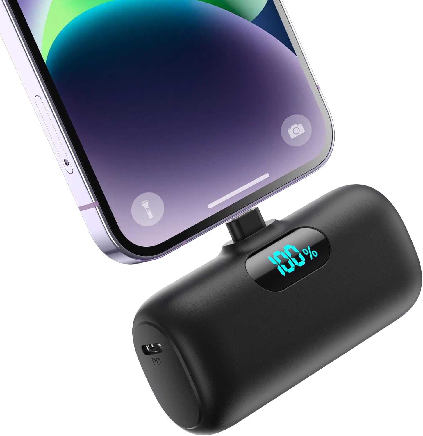 5000mAh Mini Power Bank for iPhone, Upgraded 15W PD Fast Charging Portable Charg...