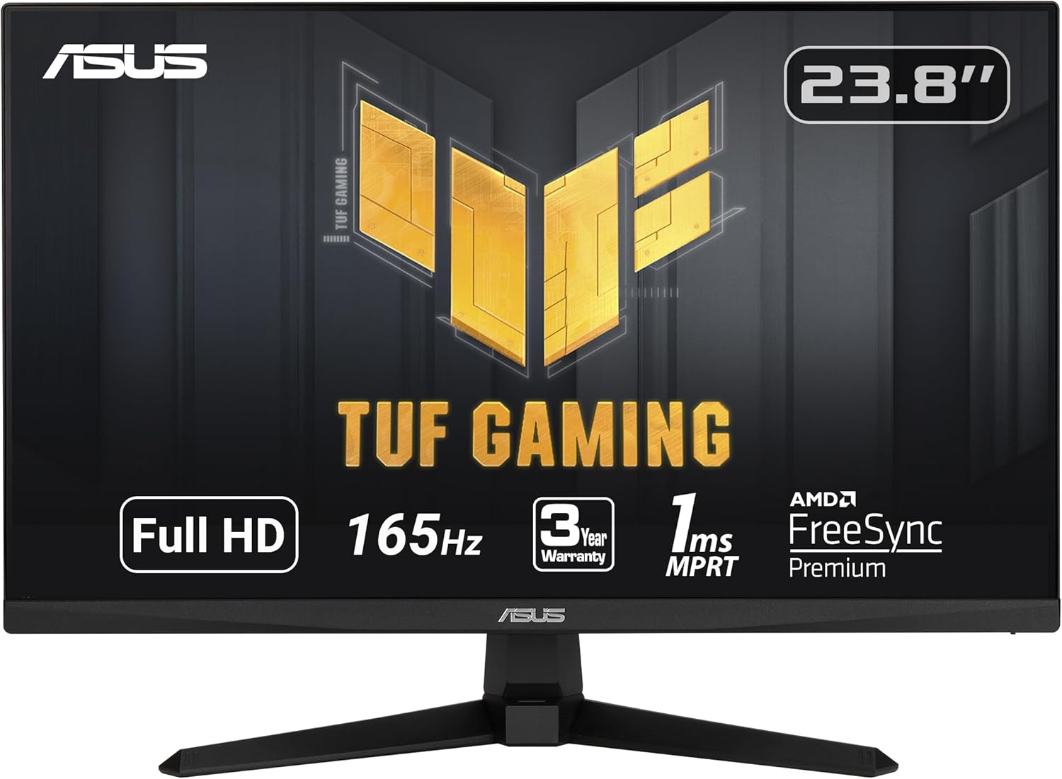 ASUS TUF Gaming 23.8” 1080P Monitor (VG247Q1A) - Full HD, 165Hz (Supports 144Hz)...
