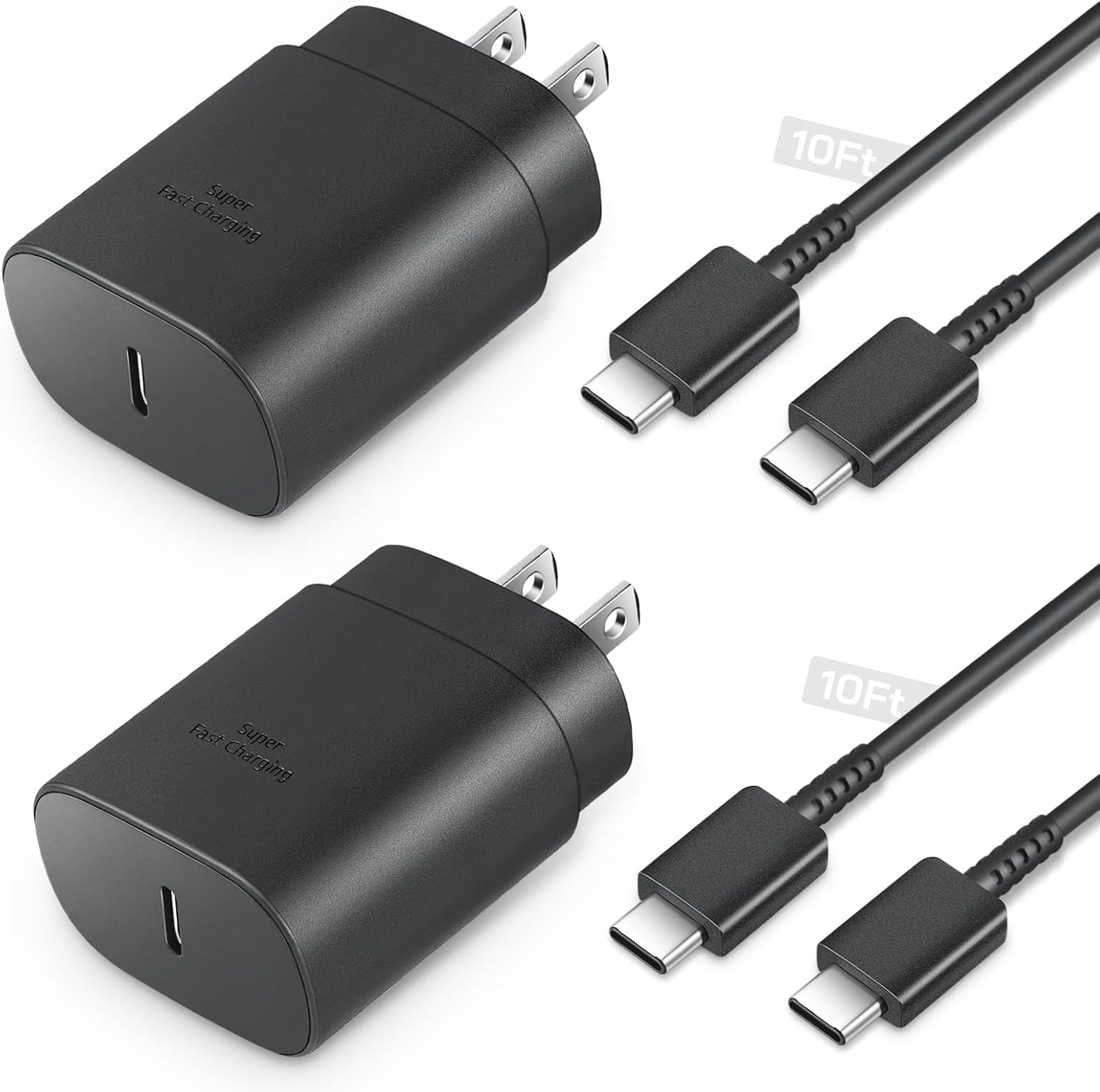 for Samsung Charger Fast Charging, 2 Pack 25W USB C Charging Block Type C Charge...