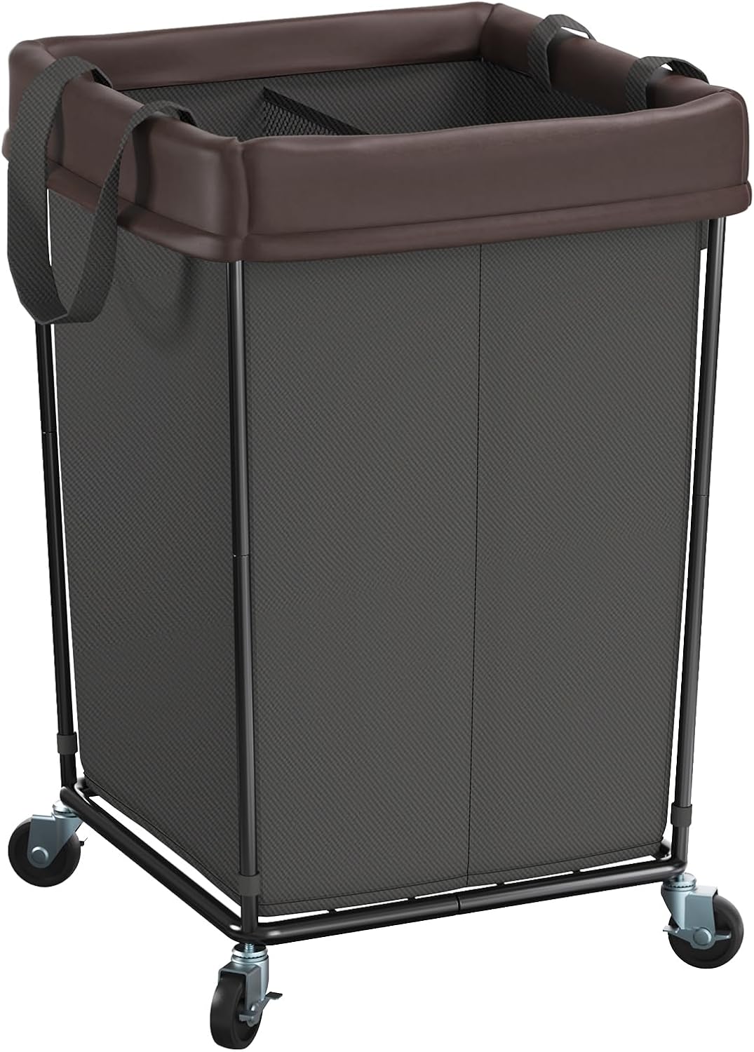 Laundry Hamper with Wheels, 160L Large Laundry Hamper 2 Section Heavy Duty Laund...