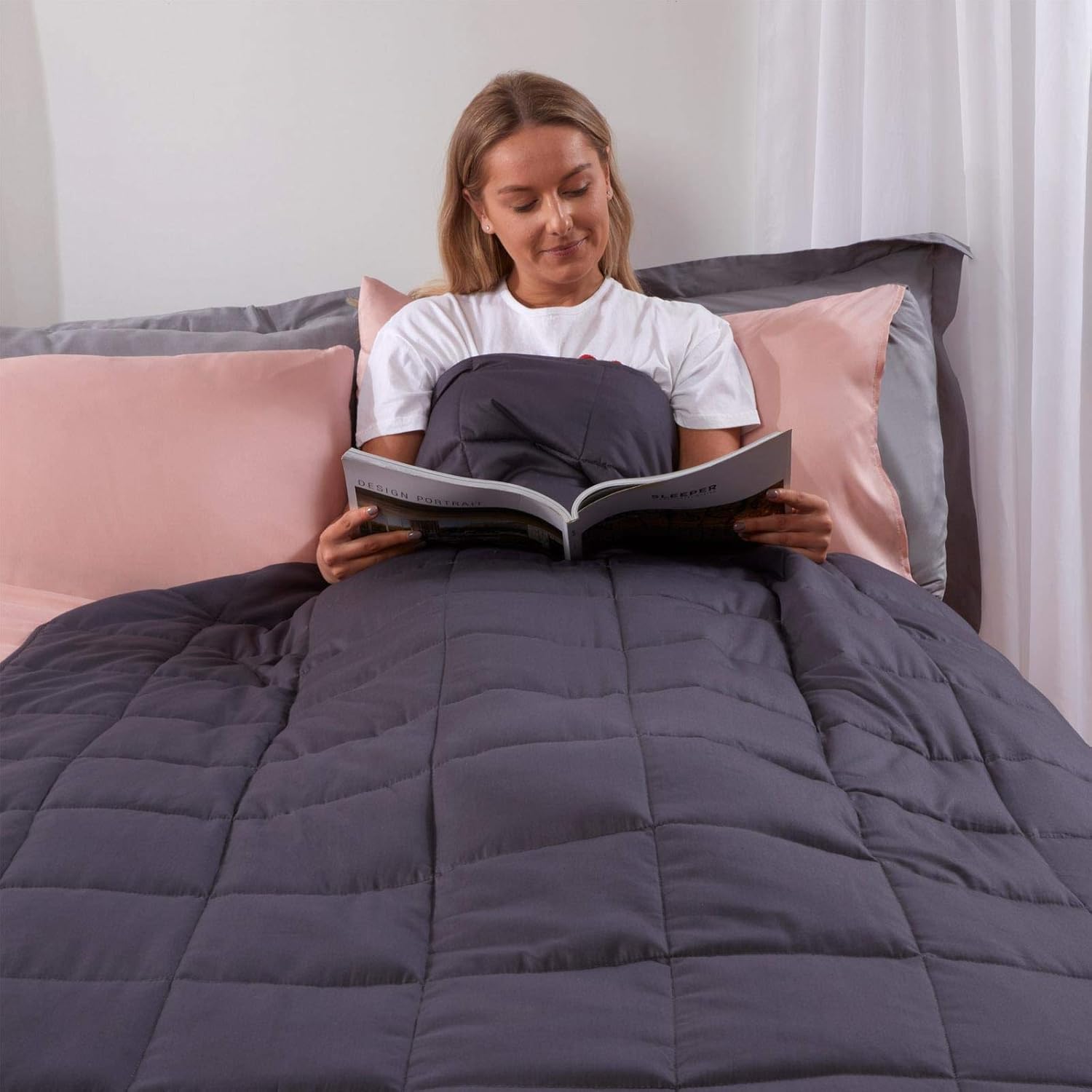 Highams Weighted Blanket 6kg for Adults Sleep Therapy Anxiety Autism Insomnia St...