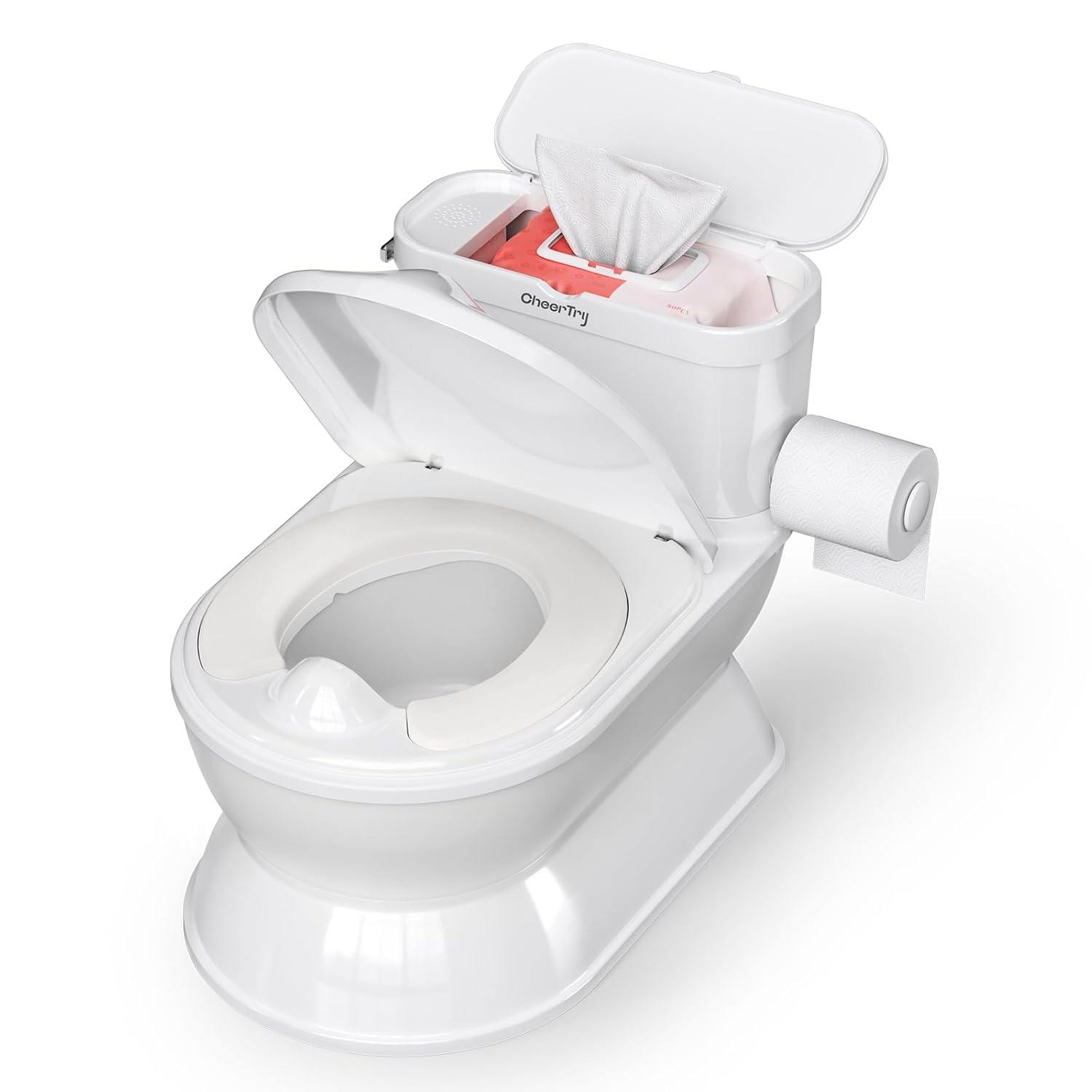 2-in-1 Toddler Potty Training Toilet - Larger Potty Chair & Detachable Training...