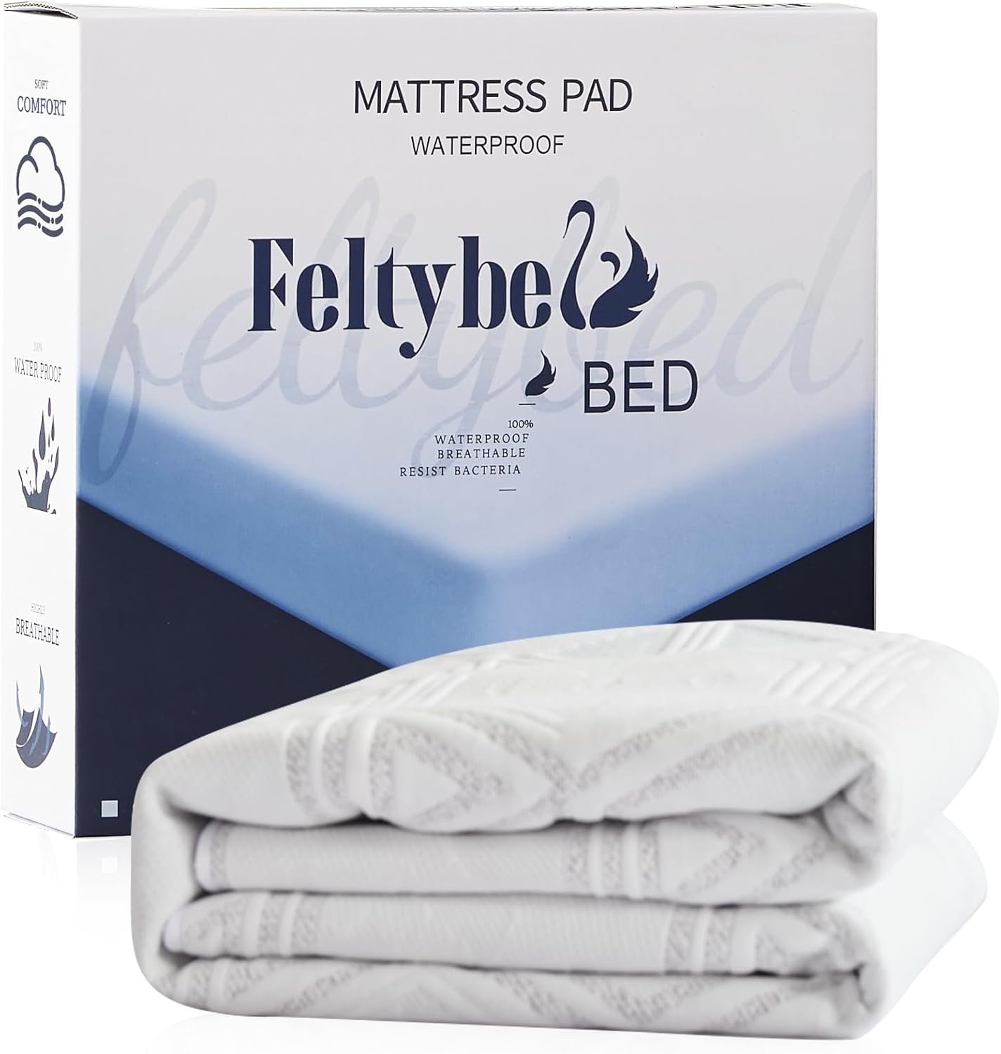 FELTYBED Waterproof King Size Mattress Protector, 3D Air Fabric Soft Breathable...