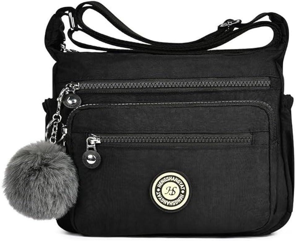 Aucuu Women's Multi-Pocket Casual Crossbody Bag, Multifunctional Travel Bag with...