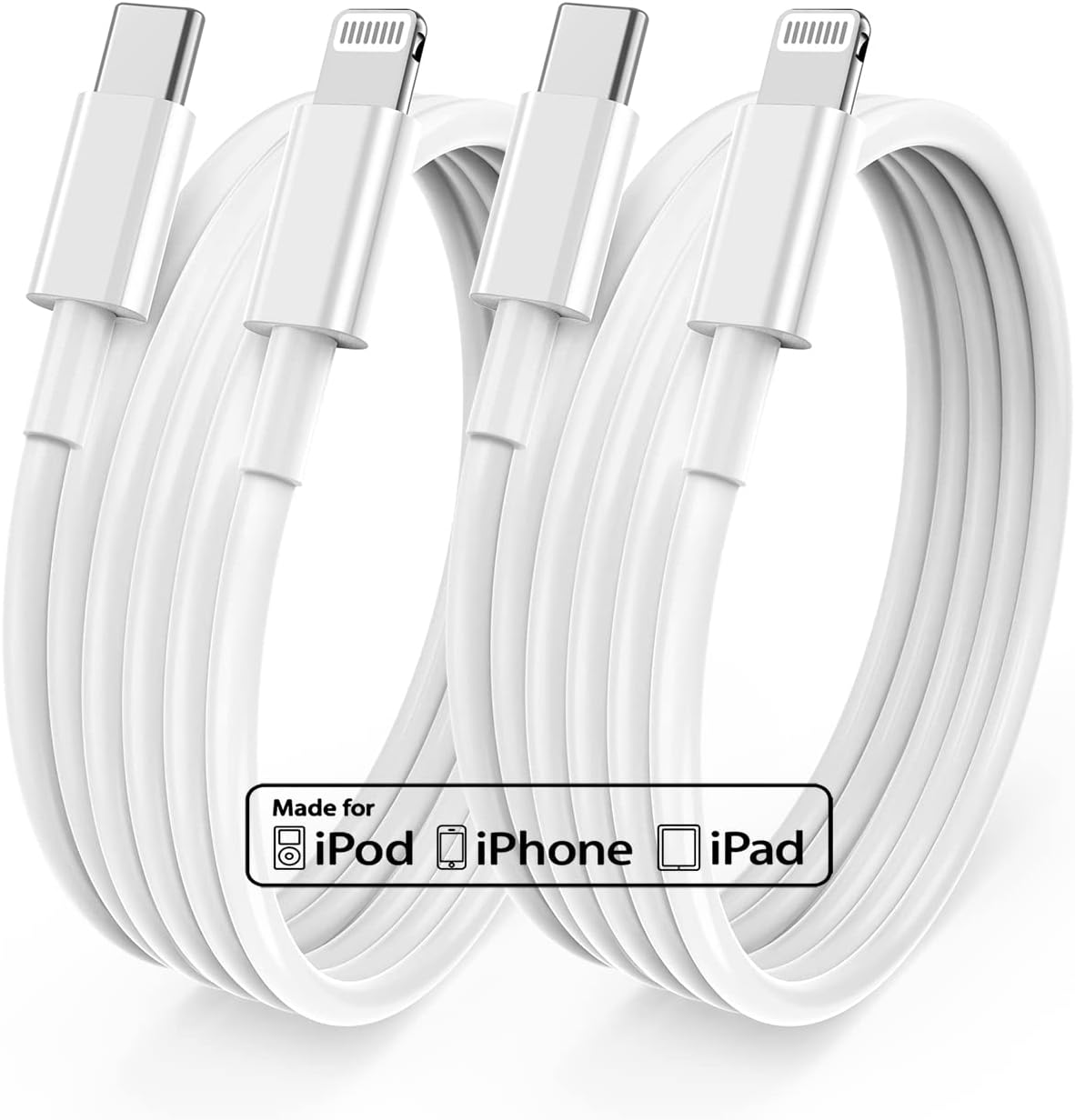 Long iPhone 12 13 14 Fast Charger Cable 10ft,[Apple MFi Certified] USB C to Ligh...