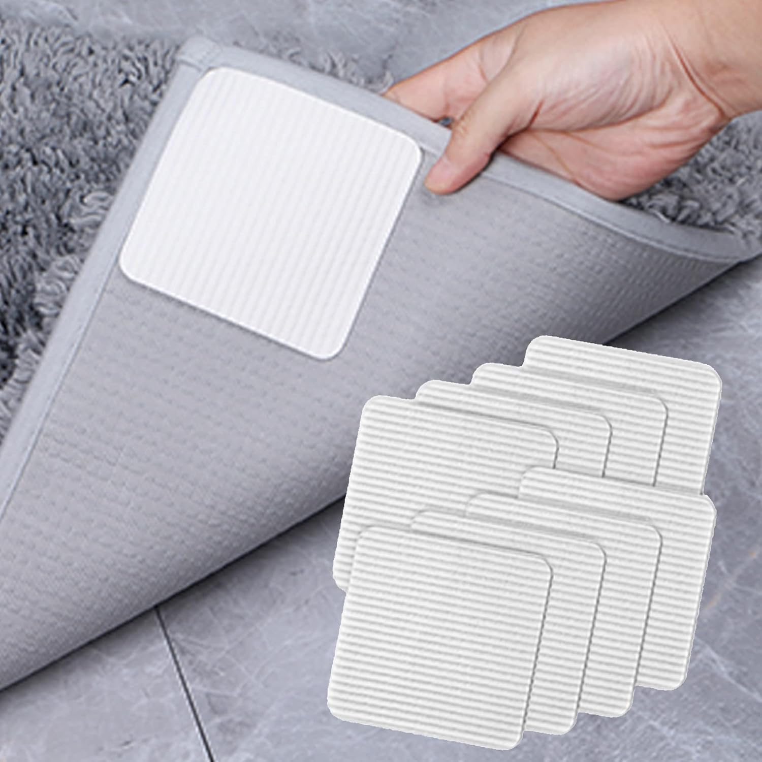 FuKuEn Non Slip Washable Grippers Mat for Wooden F...
