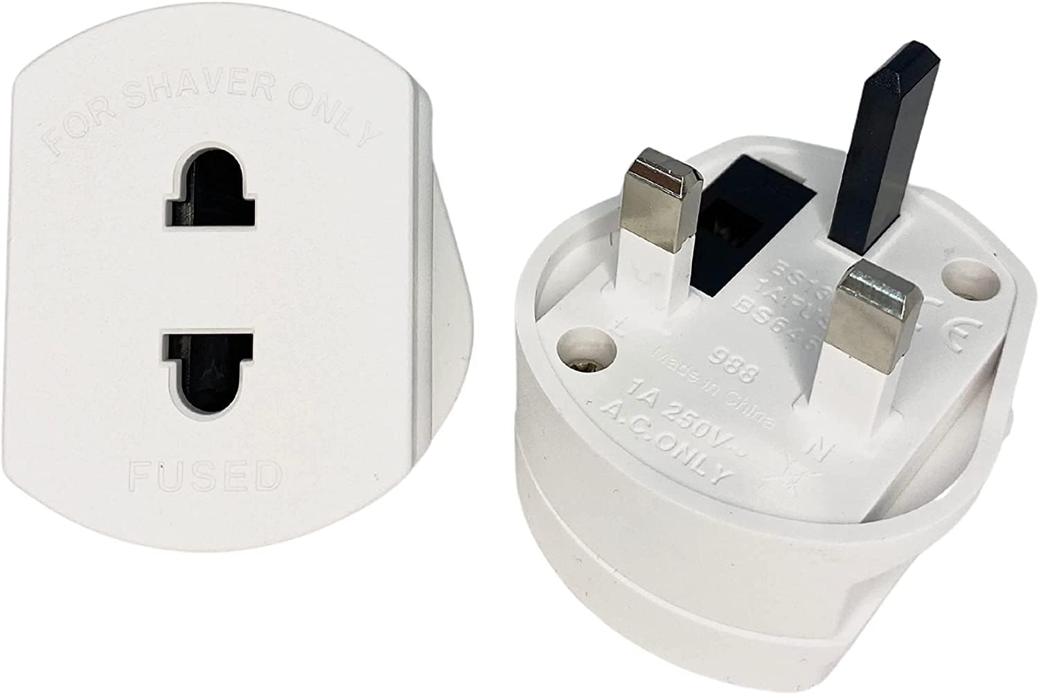 Plug adapter I Shaver Adaptor, Toothbrush Charger Bathroom Socket Convertor, UK...