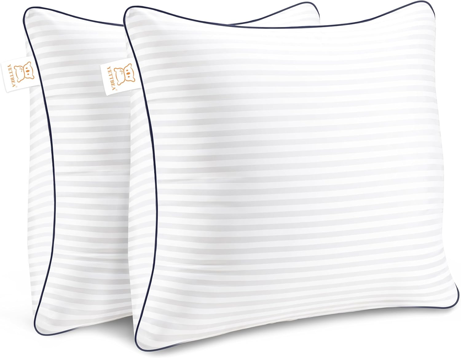 Throw Pillows Insert, 18'' x 18'' Set of 2, Decorative for Couch, Sofa or Bed wi...