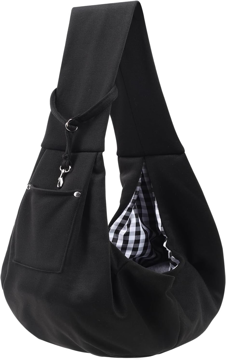 Dog Carrier Sling - Reversible Puppy Carrier Purse with Storage Pocket, Hand-Fre...