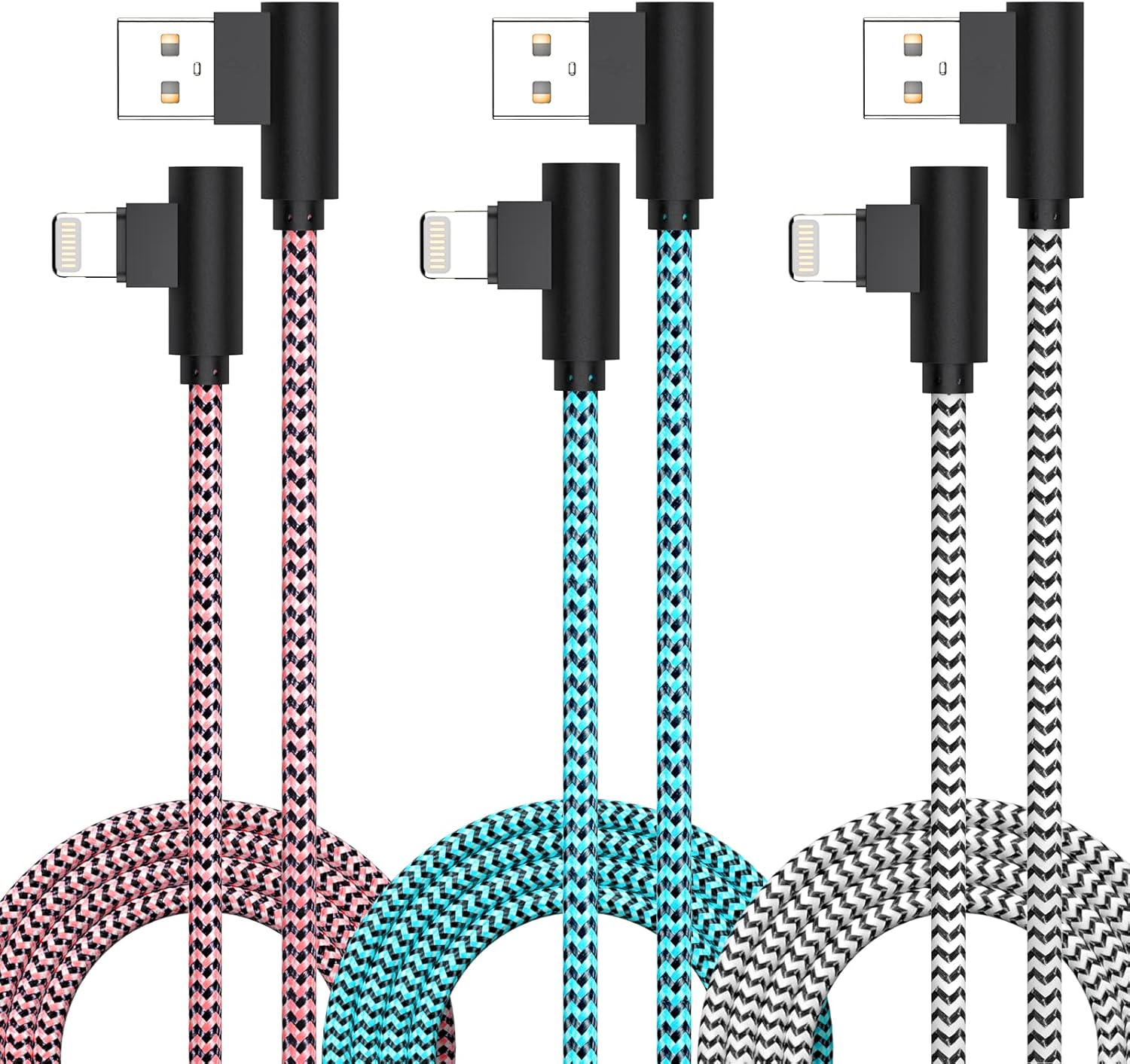 3 Pack iPhone Charger 10FT [Apple MFi Certified] R...