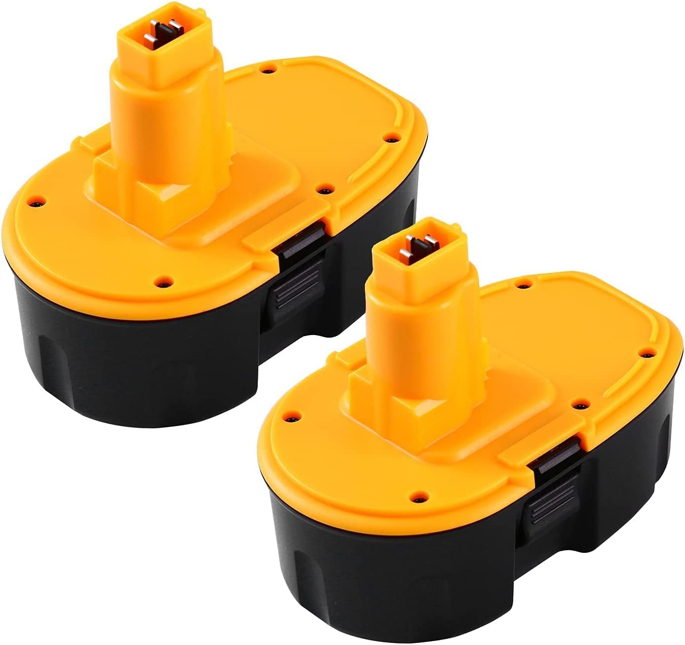 2 Pack 4.0Ah Ni-MH Replacement Battery for Dewalt 18V Battery DC9096 DC9095 DC90...