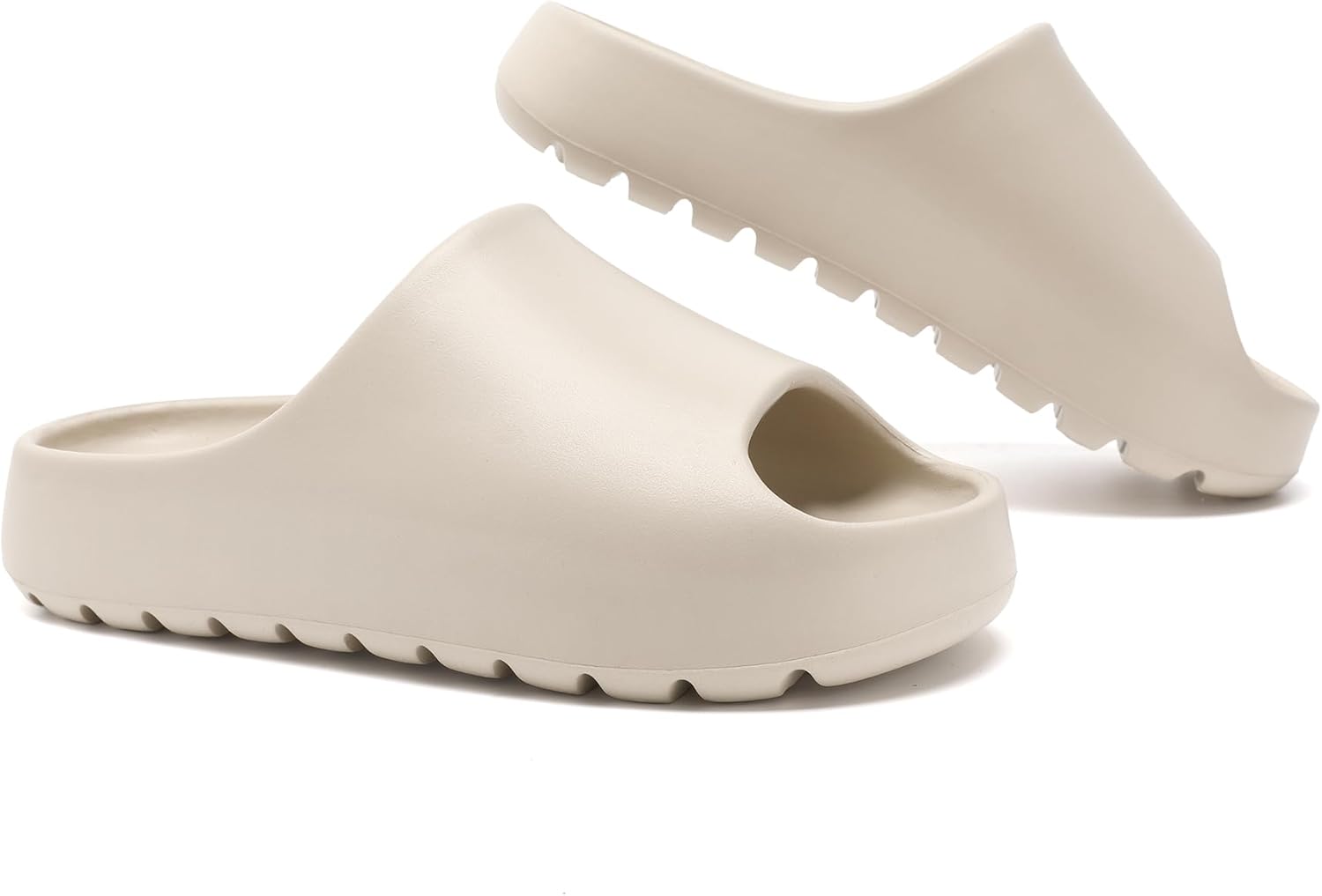 Jaeynow Cloud Slides for Women,Unisex EVA Soft Recovery Slides,Thick Sole Open T...