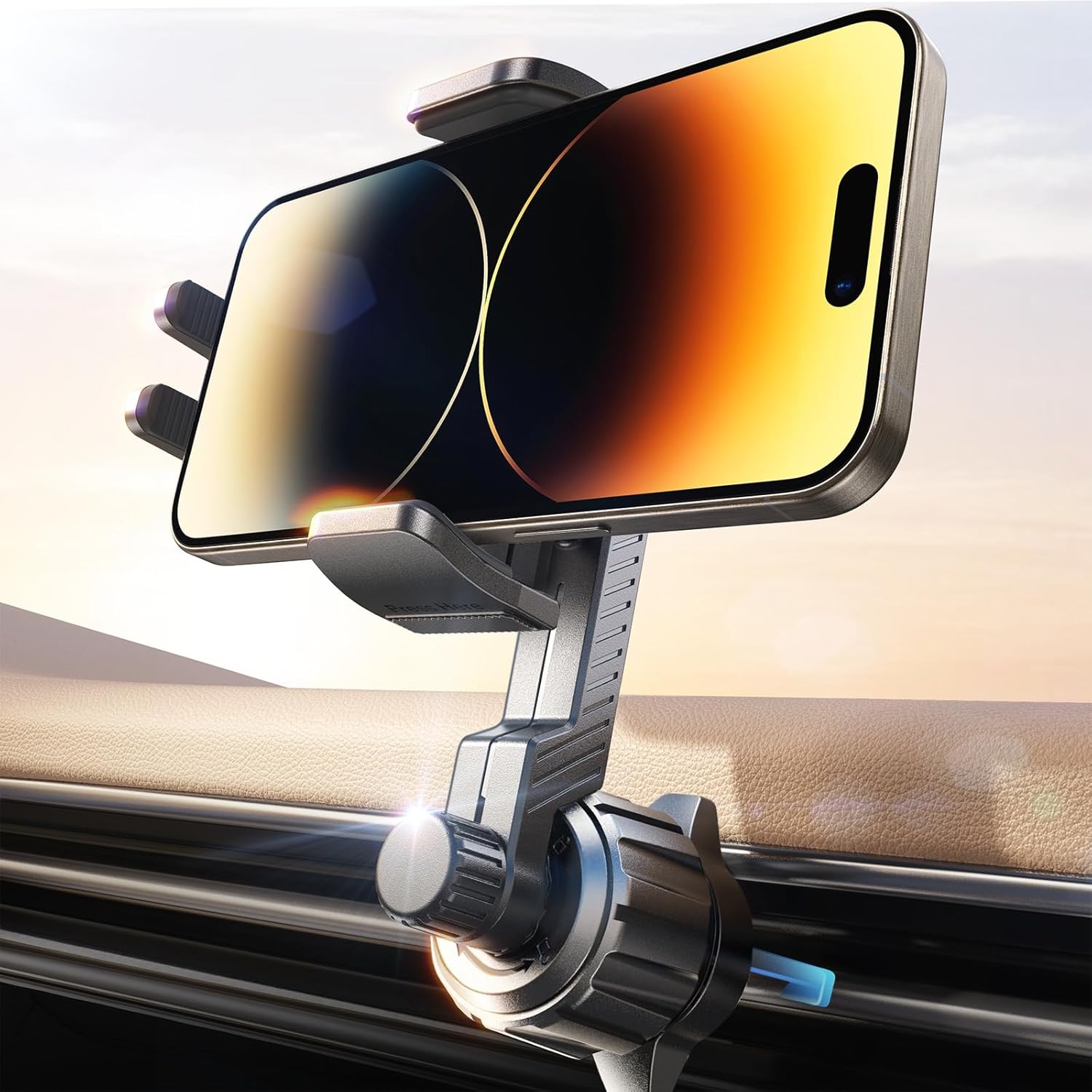 LISEN Phone Holder for Cars - Never Blocking Air Vent Car Phone Holder, 360° Rot...