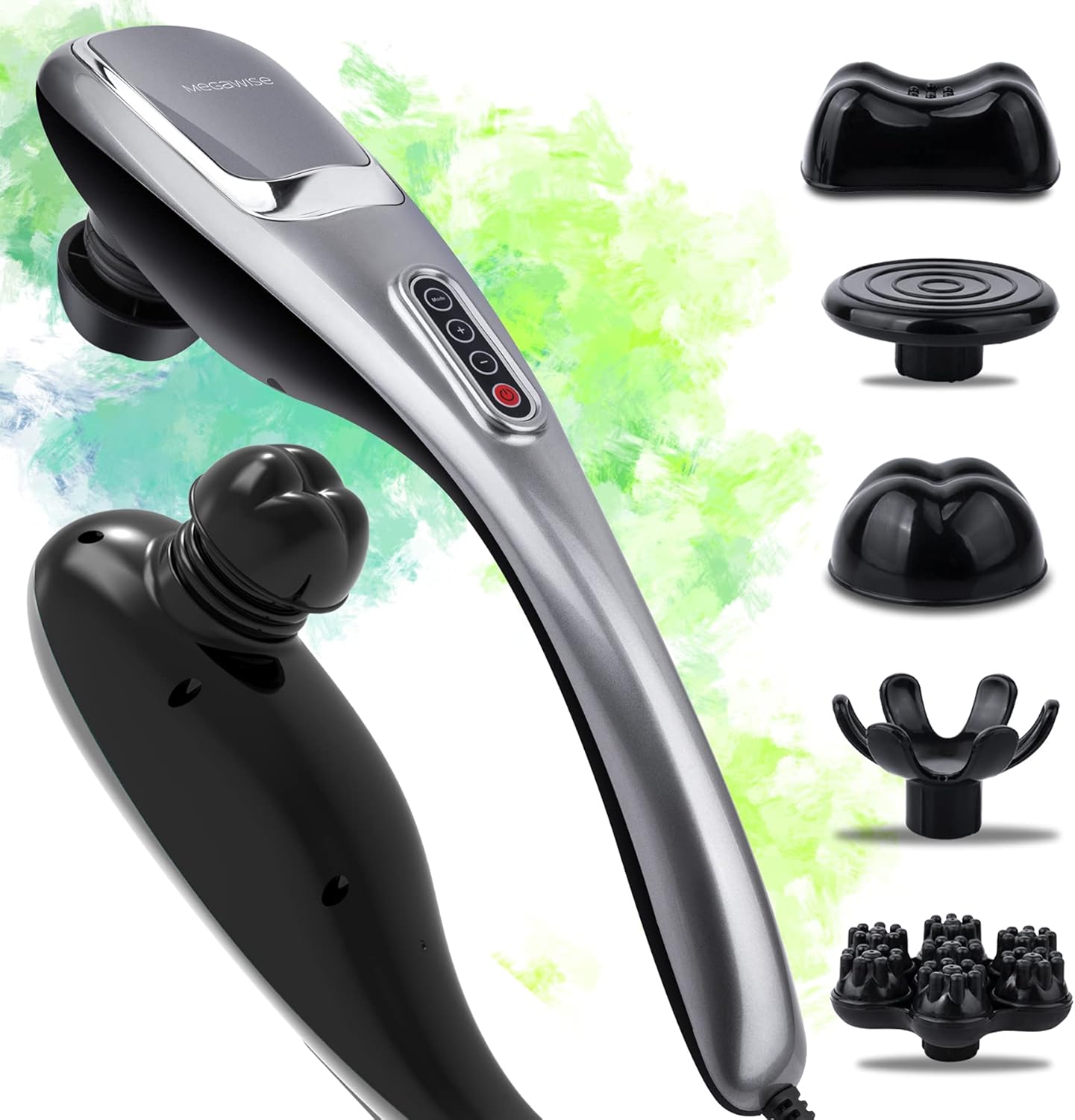 MEGAWISE Handheld Deep Tissue Neck Back Electric M...