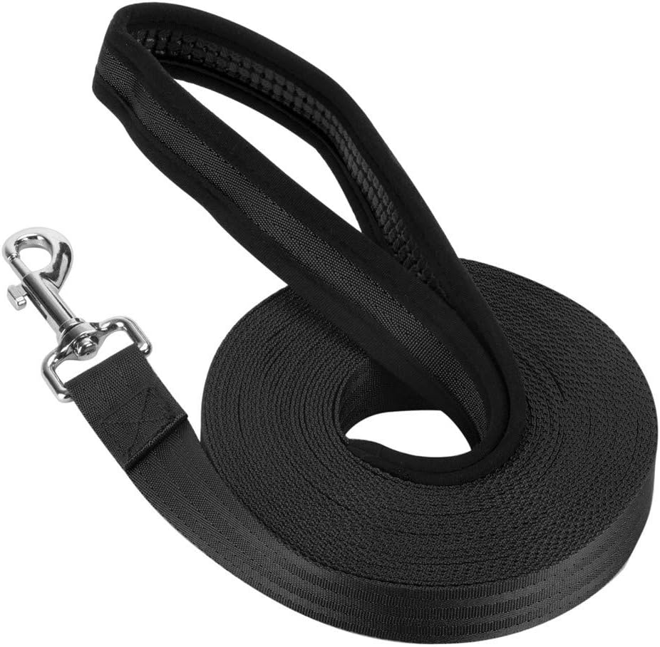 Vivifying Long Line Dog Leash, 10m/32ft Nylon Training Lead for Dogs Tracking Tr...
