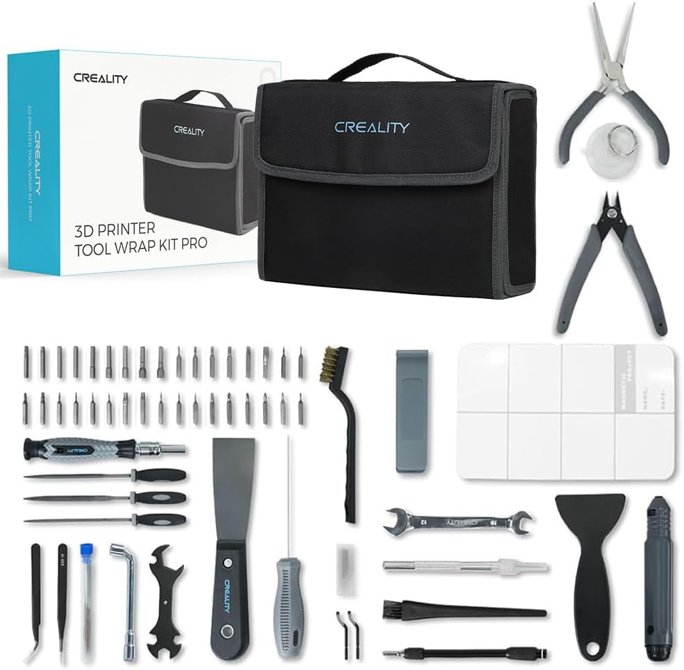 Creality 3D Printer Tool Kit Pro 74PCS, Model Post-Processing Tool, Nozzle Clean...