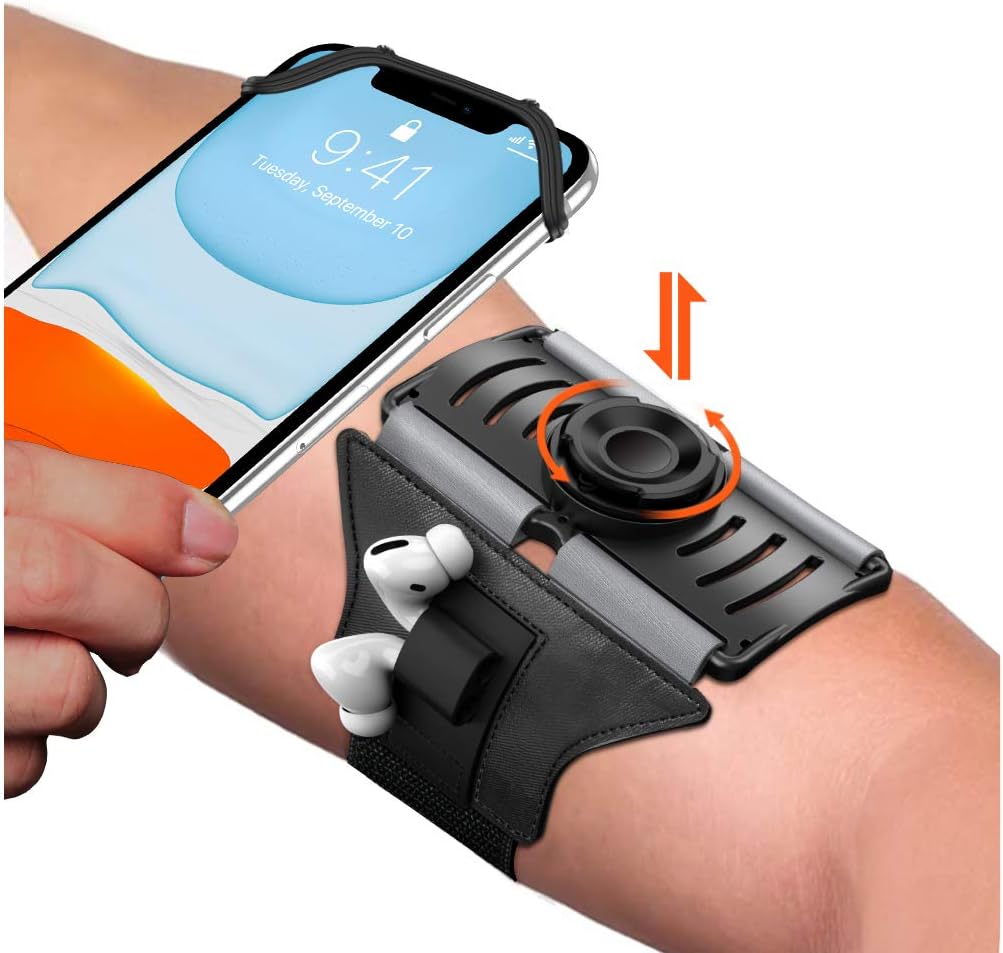 VUP Running Armband 360°Rotatable for iPhone 15/14/13/Pro Max/Pro/Mini/12/11/SE/...