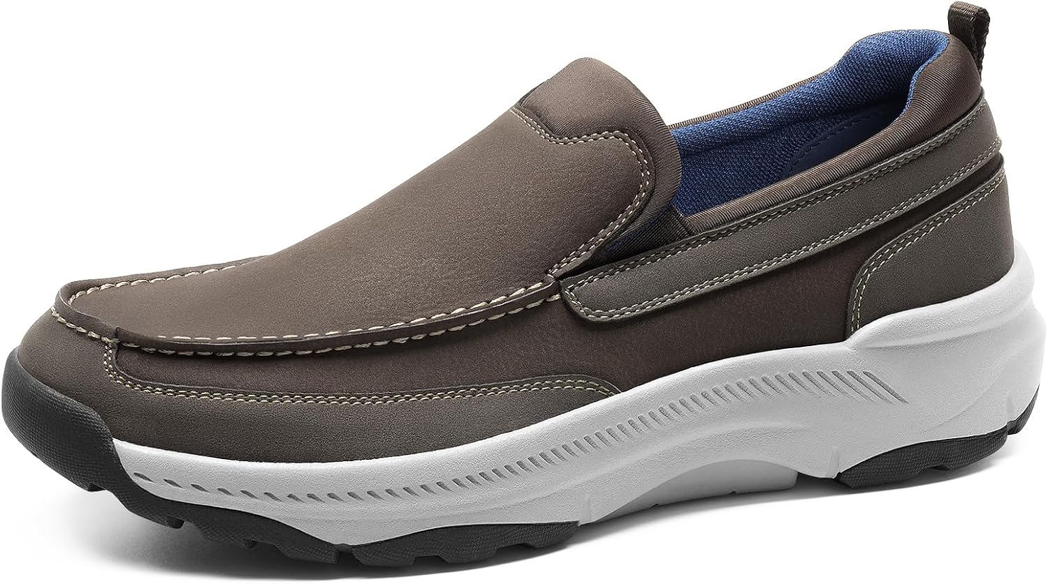 Cestfini Mens Orthopedic Slip On Walking Shoes 11 Taupe