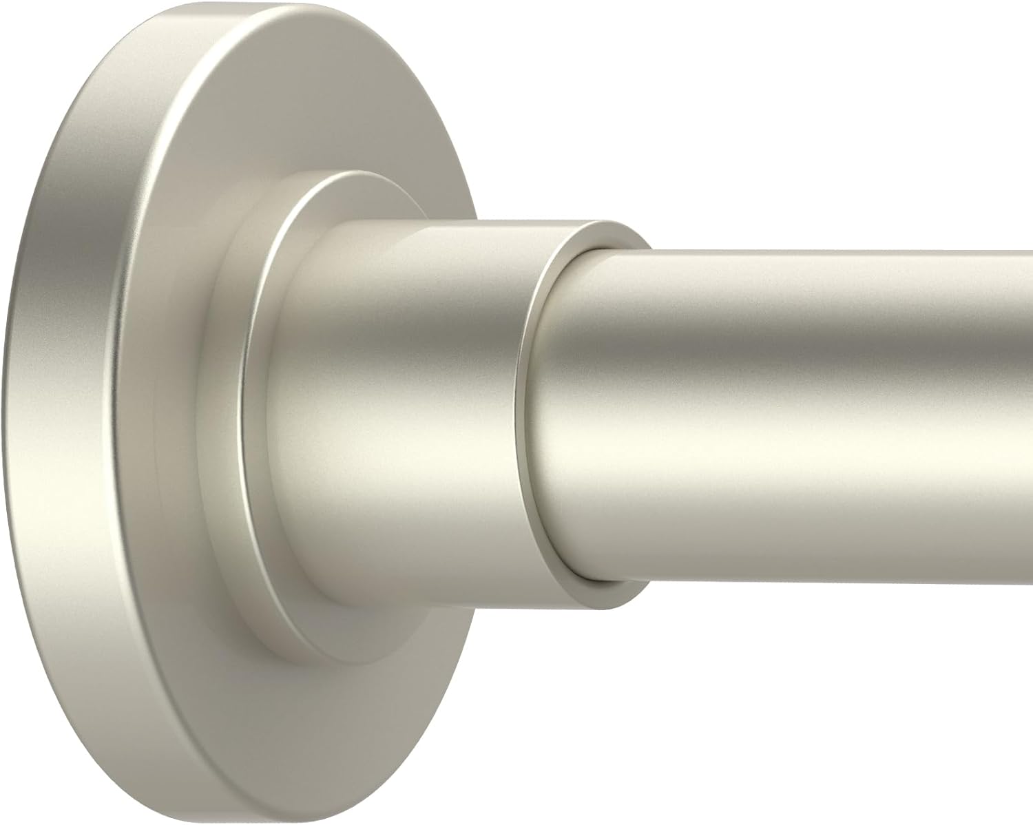 Brushed Nickel Shower Curtain Rods - 31-80 Inch Sping Tension Shower Rods for Ba...