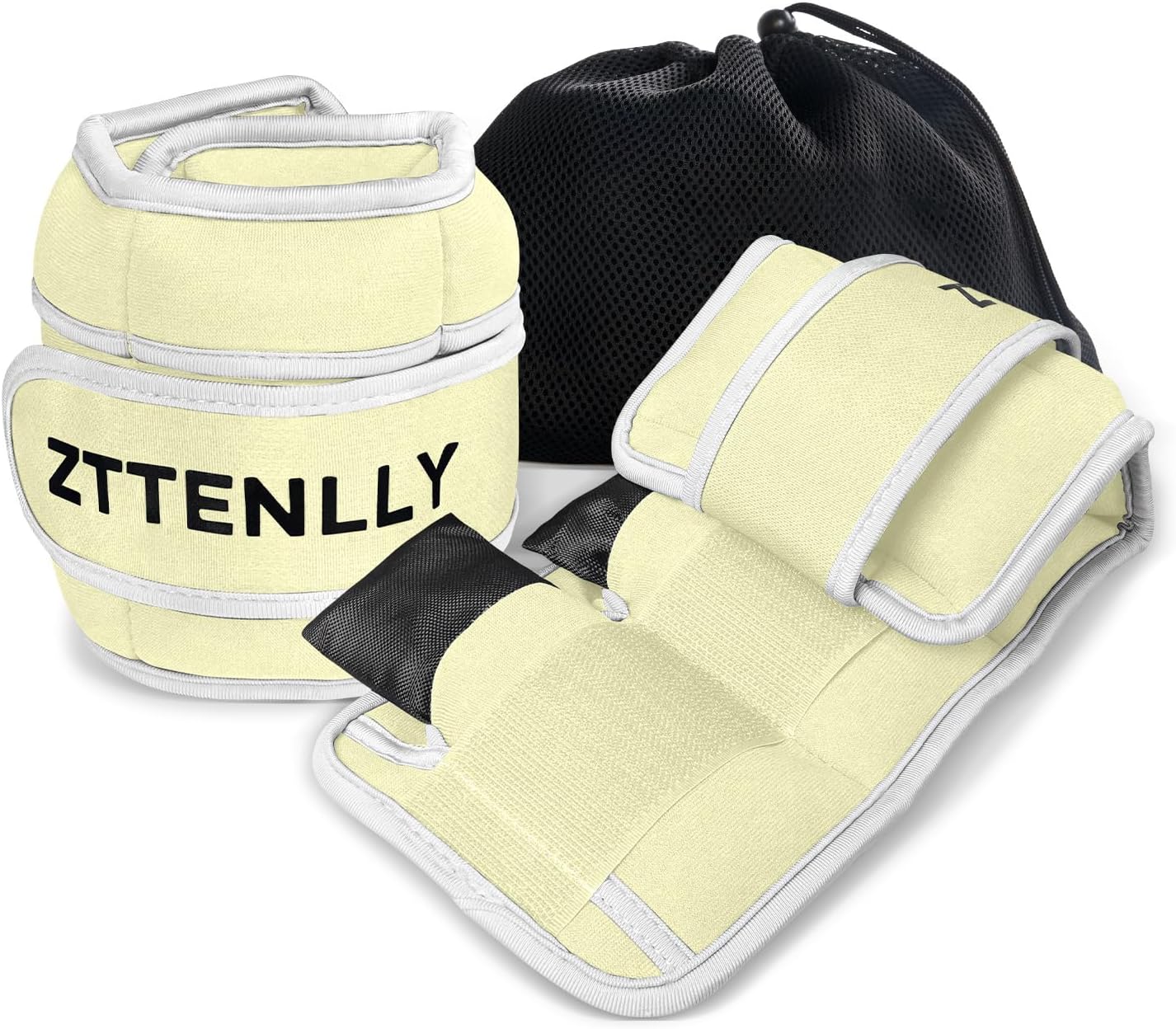 Adjustable Ankle Weights for Women Men and Kids | 1 Pair 5 10 15 18 20 Lbs Leg W...