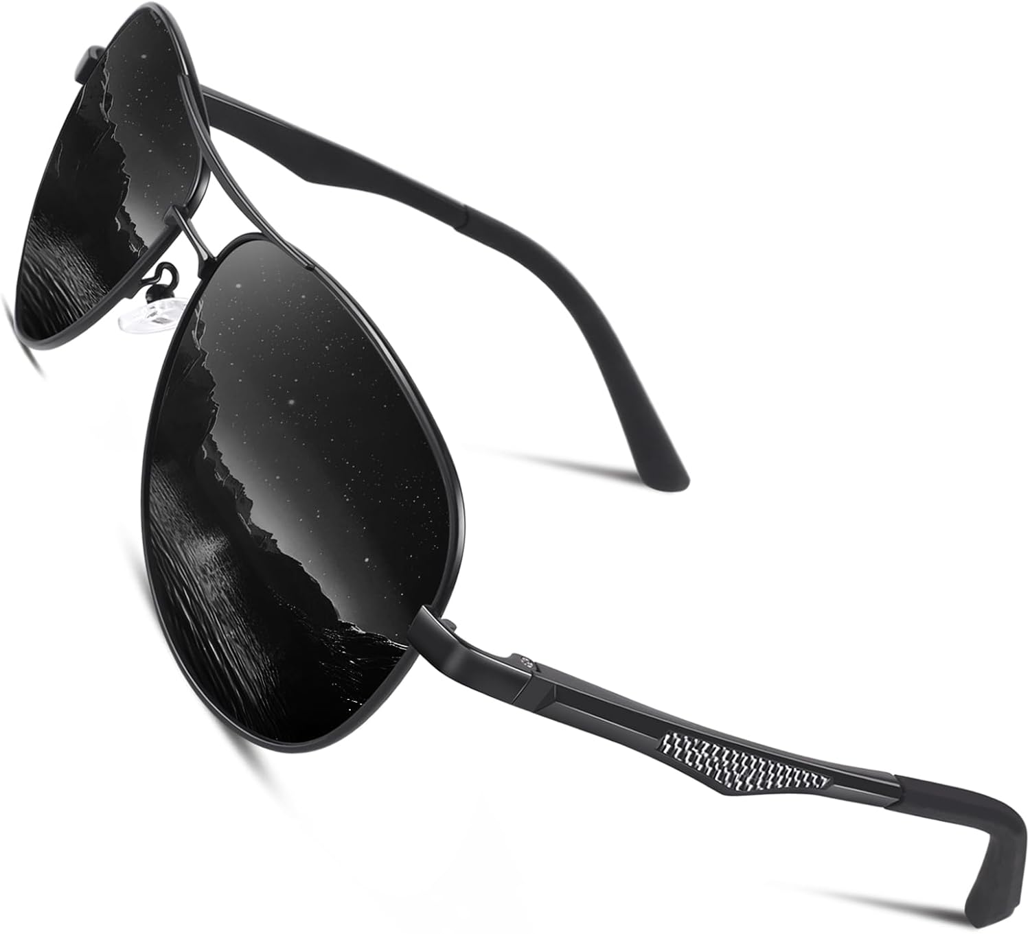 CGID Mens Polarised Sunglasses Premium Al-Mg Alloy Pilot Unisex Sun Glasses UV P...