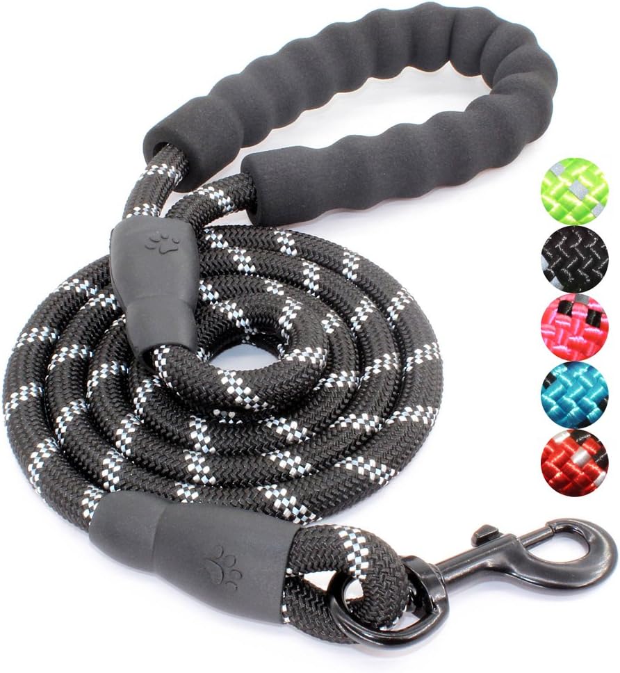 BAAPET 2/4/5/6 FT Dog Leash with Comfortable Padded Handle and Highly Reflective...