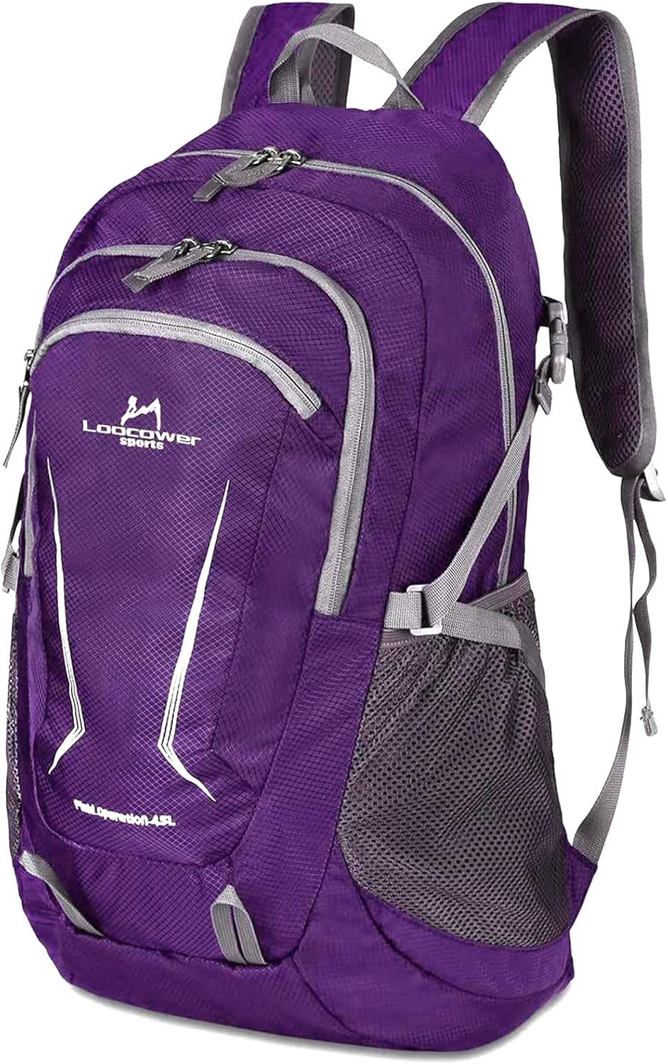 Loocower 45L Lightweight Foldable Backpack Walking Rucksack Water Resistant Hiki...