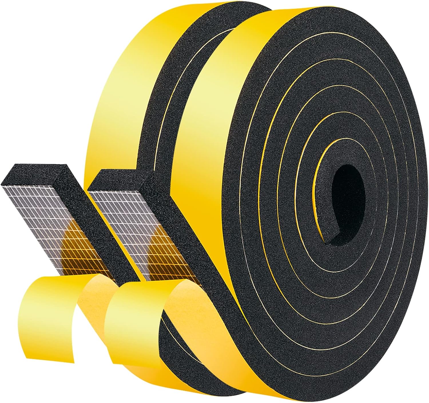 fowong 25 mm(W) x 10 mm(T) x 4M(L) Closed Cell Foam Tape Thick Door Sound Insula...
