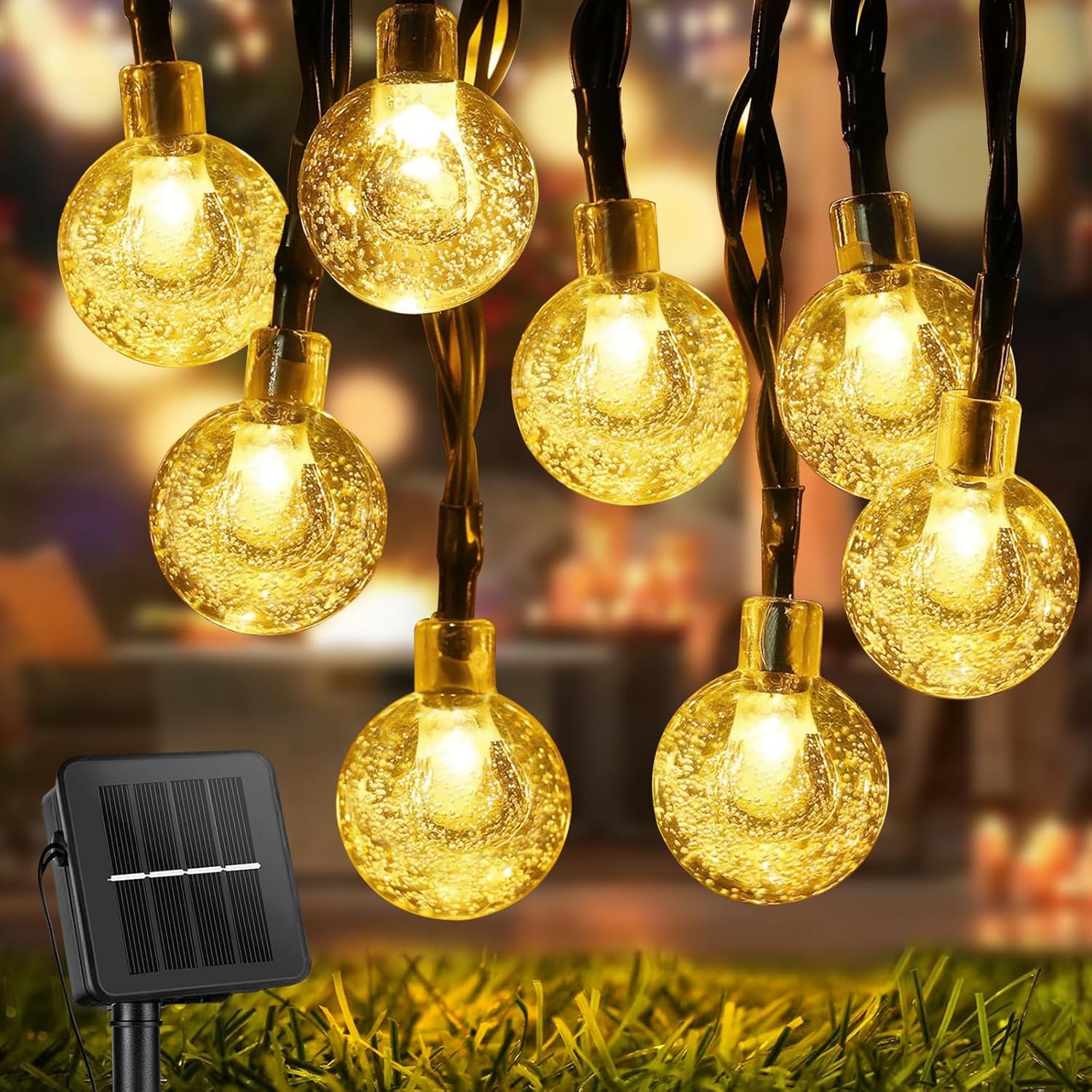 STANBOW Solar Lights Outdoor Garden, 9M/30FT 60 LED Solar String Lights Waterpro...