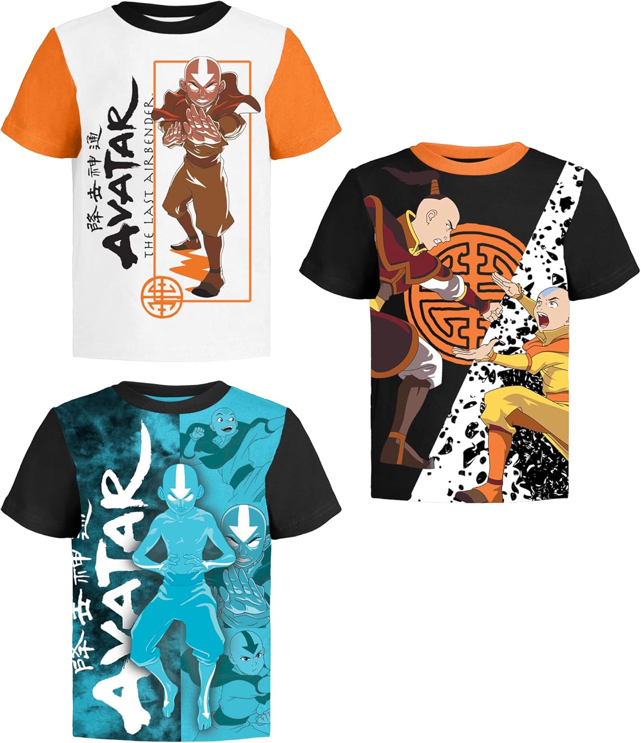 Avatar The Last Airbender Graphic T-Shirt (Sets) Aang Appa Iroh Katara Korra Mom...