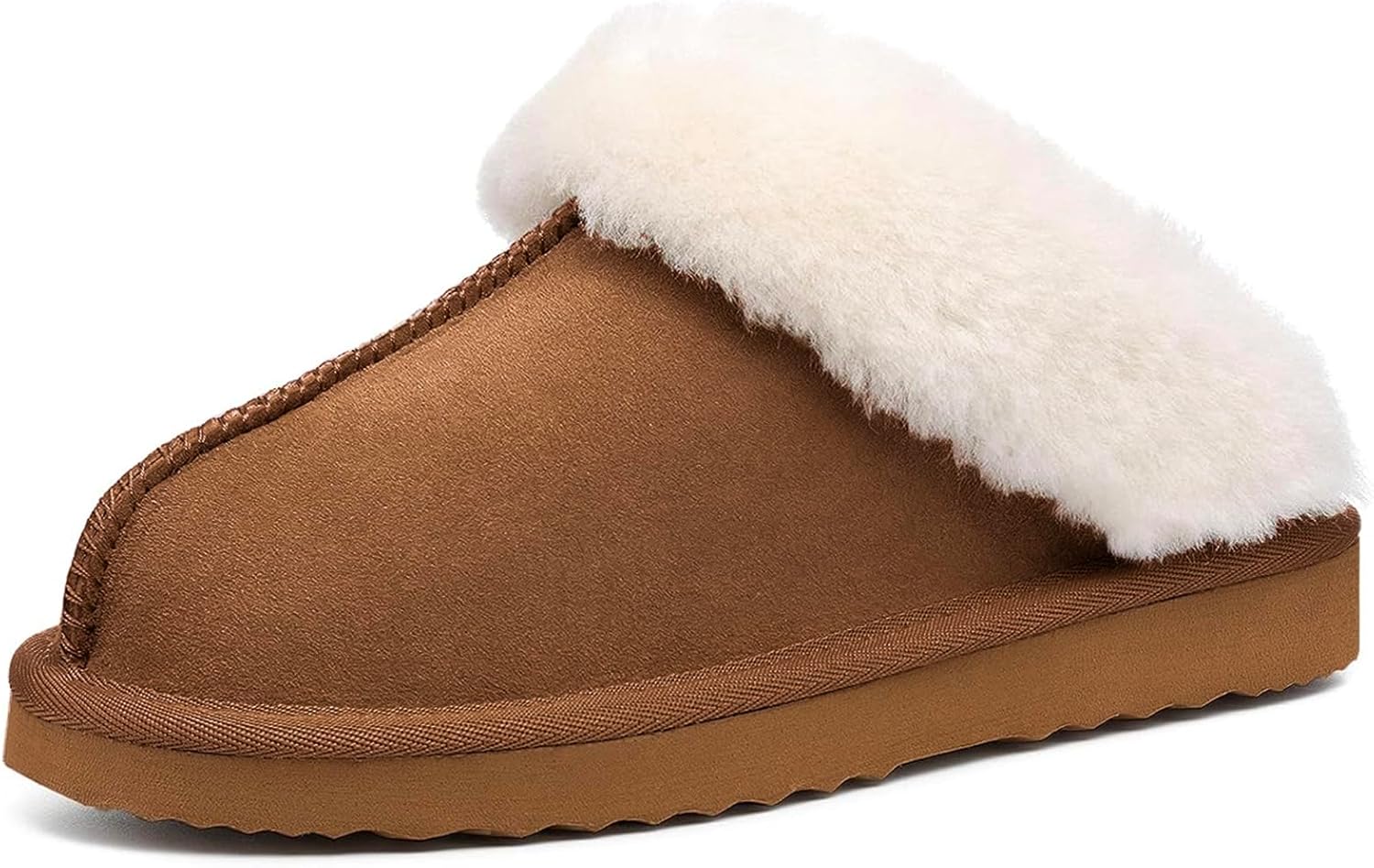LazyStep Women's Madge Scuff House Slipper 9-10 Tan