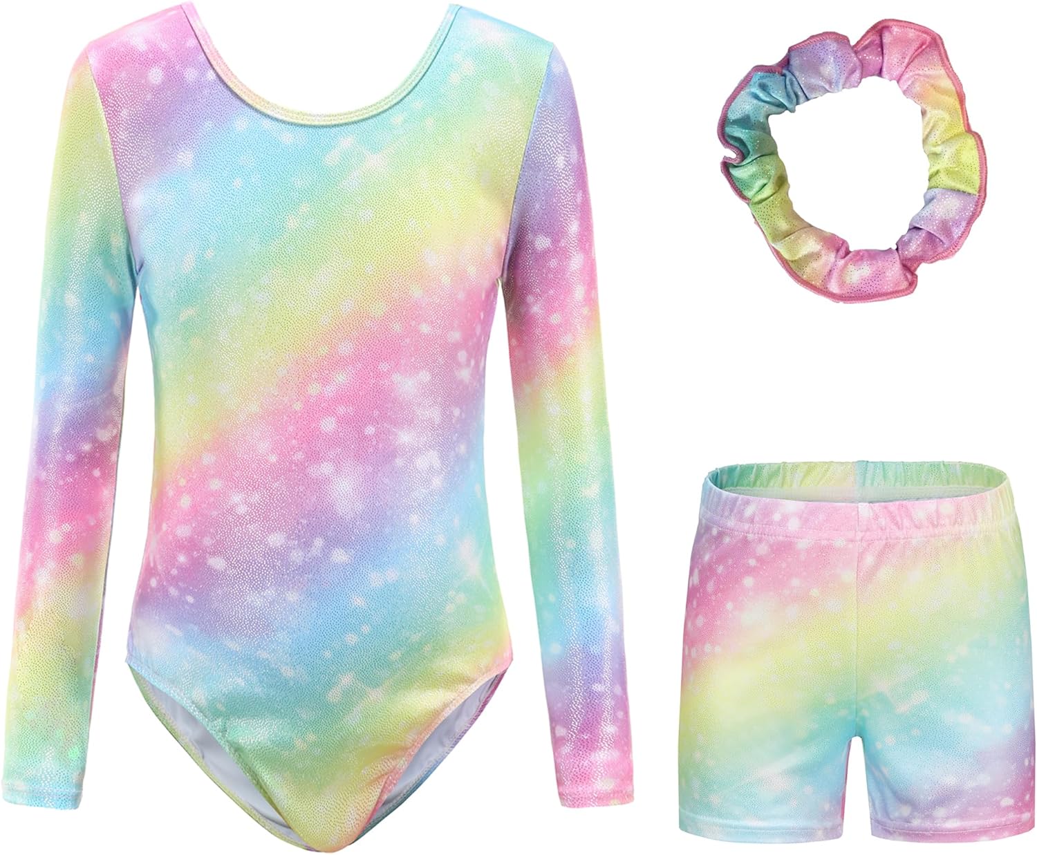 Kiscorpse Gymnastics Leotards for Girls Long Sleeve/Sleeveless Sparkle Ballet Da...