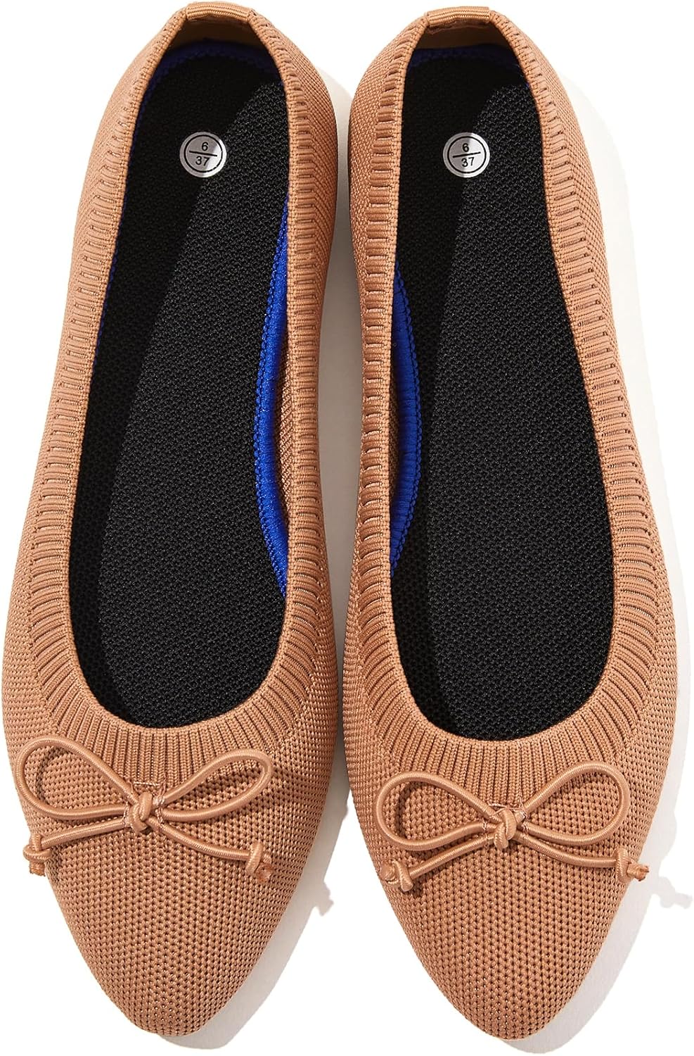 Shupua Women's Flats Black Flats Shoes Pointed Toe Ballet Flats Comfortable Bow...