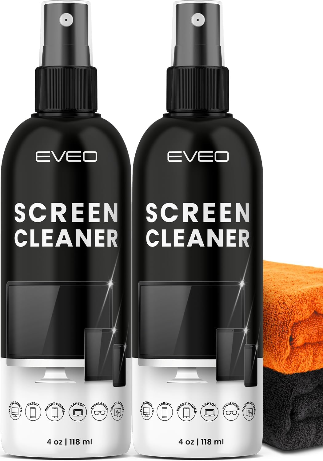 Screen Cleaner Spray - TV screen cleaner spray and Microfiber cloth kit, Compute...