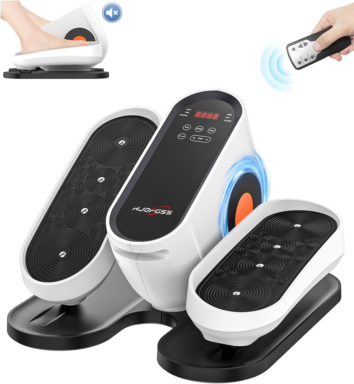 Under Desk Elliptical Machine, Electric Ellipse Leg Exerciser While Sitting for...
