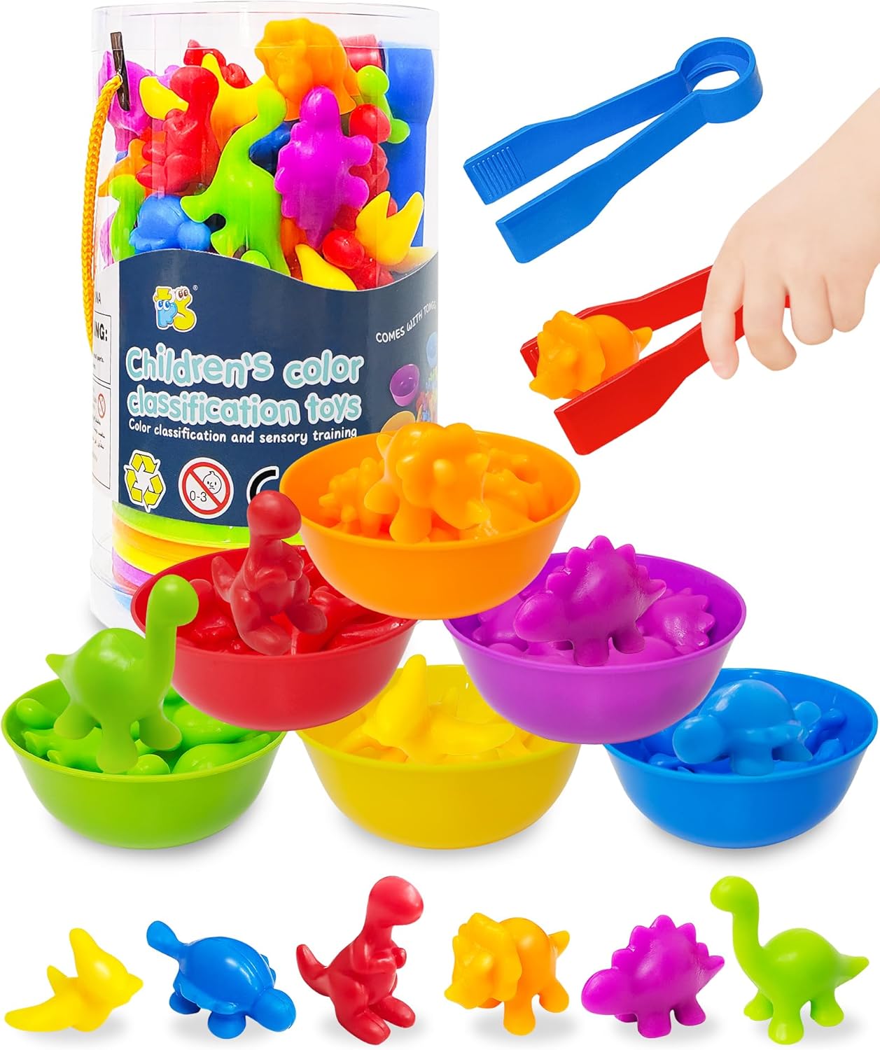 Yetonamr Counting Dinosaurs Montessori Toys for 3 4 5 Years Old Boys Girls, Todd...