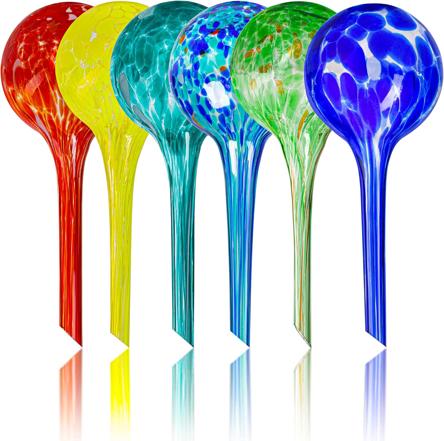 Plant Watering Globes Set of 6 - Small Self Watering Globes for Indoor & Outdoor...