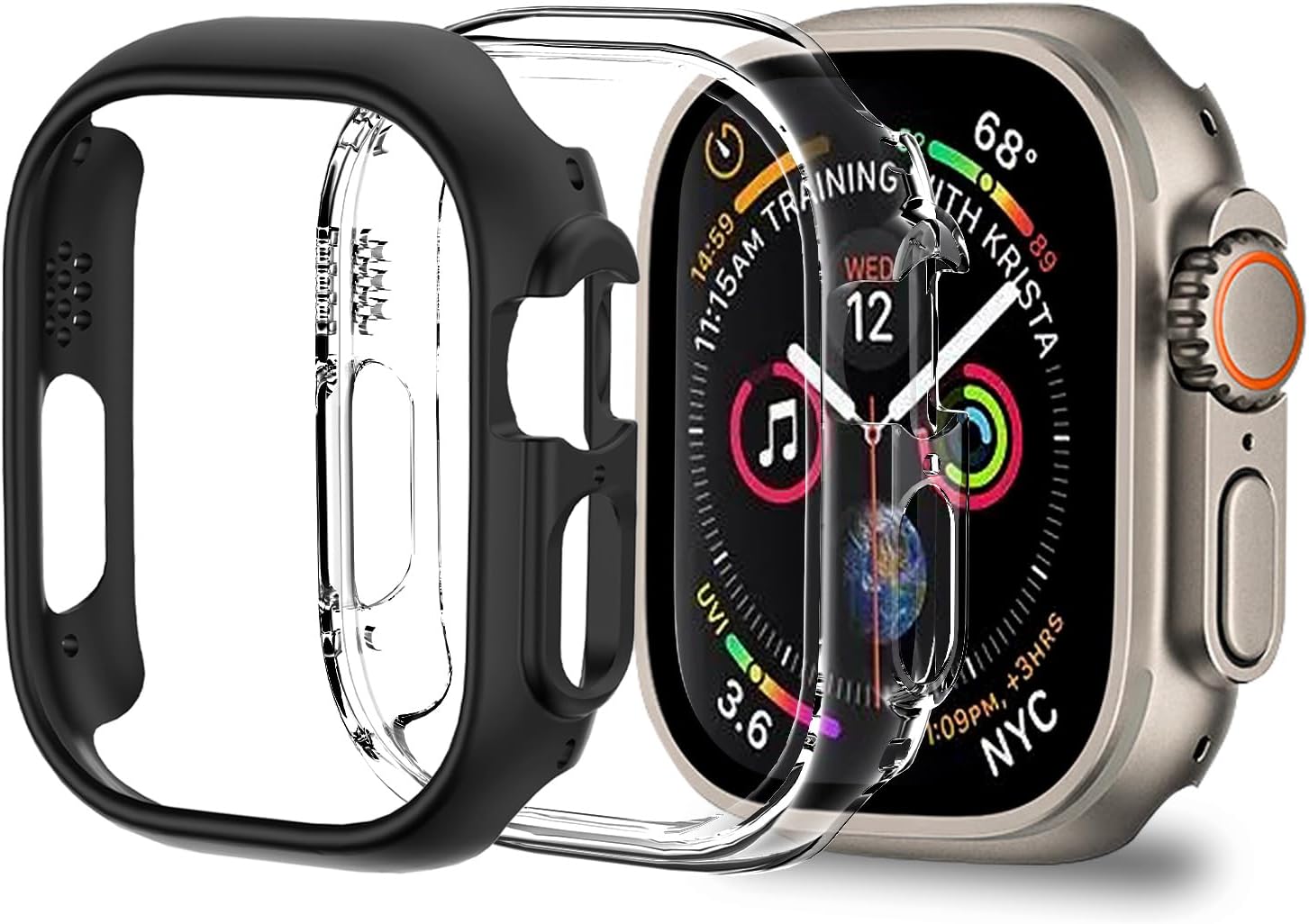 2 Pack [No Screen Protector] Bumper Case for Apple Watch Ultra 2/1 49mm, Slim Sh...